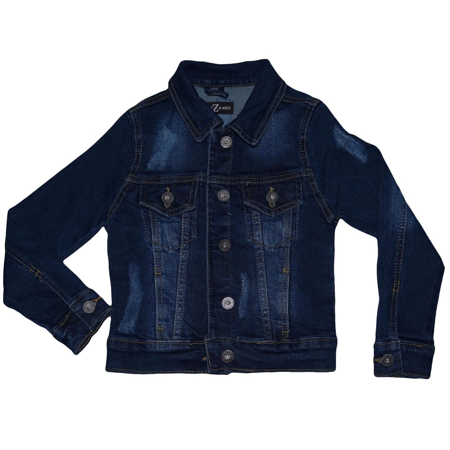 Kids Girls Denim Jackets Ripped Fashion Faded Jeans Jacket New Age 3-13 Years