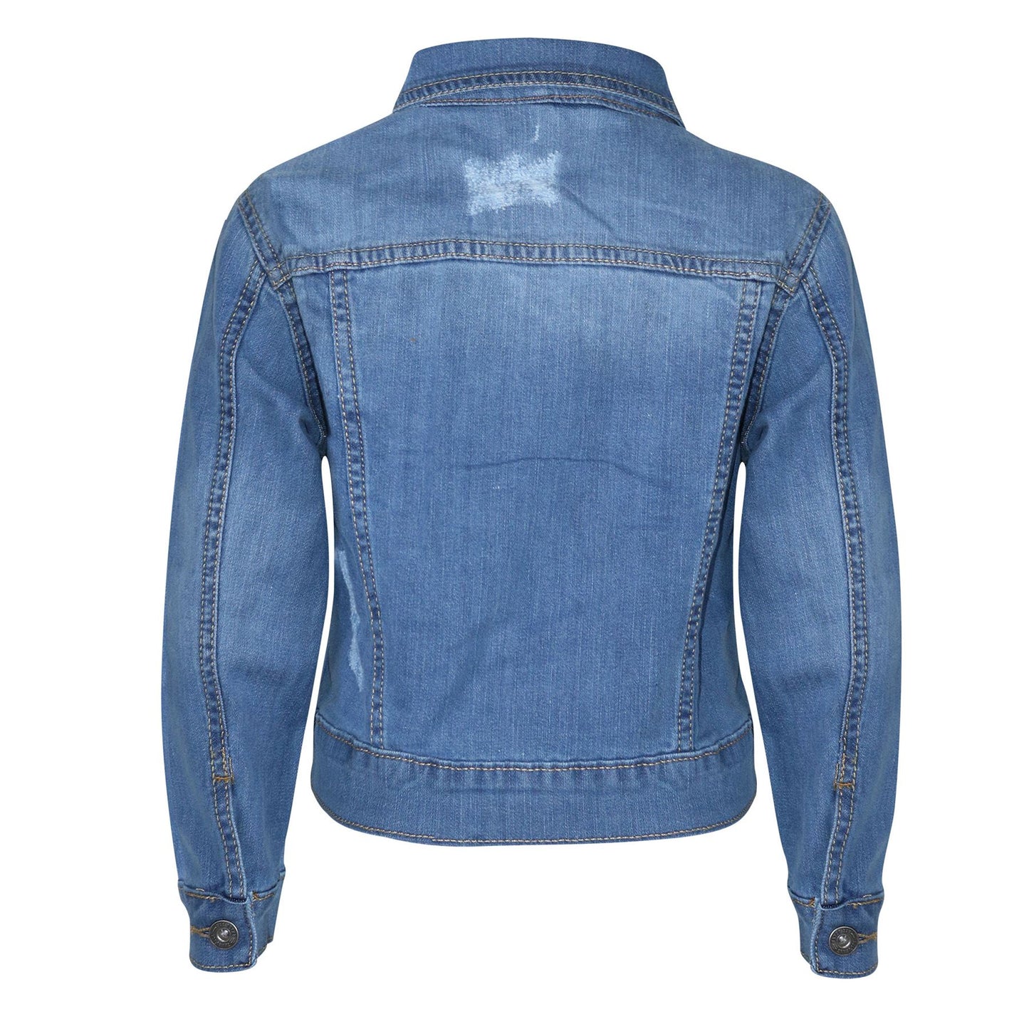 Kids Boys Denim Jacket Ripped Jeans Fashion Jackets Coat Age 3-13 Years