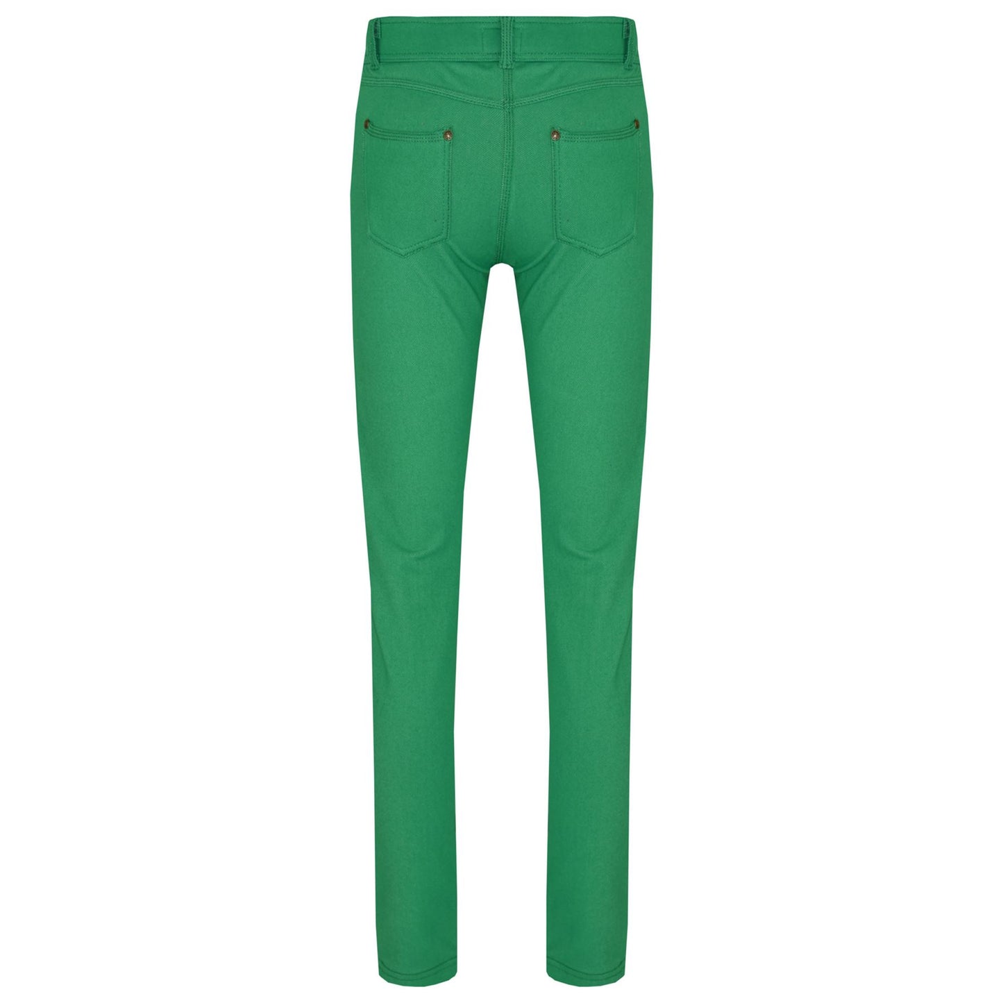 Kids Skinny Jeans Girls Stretchy Jeggings Fit Pants Coloured Trousers 5-13 Years