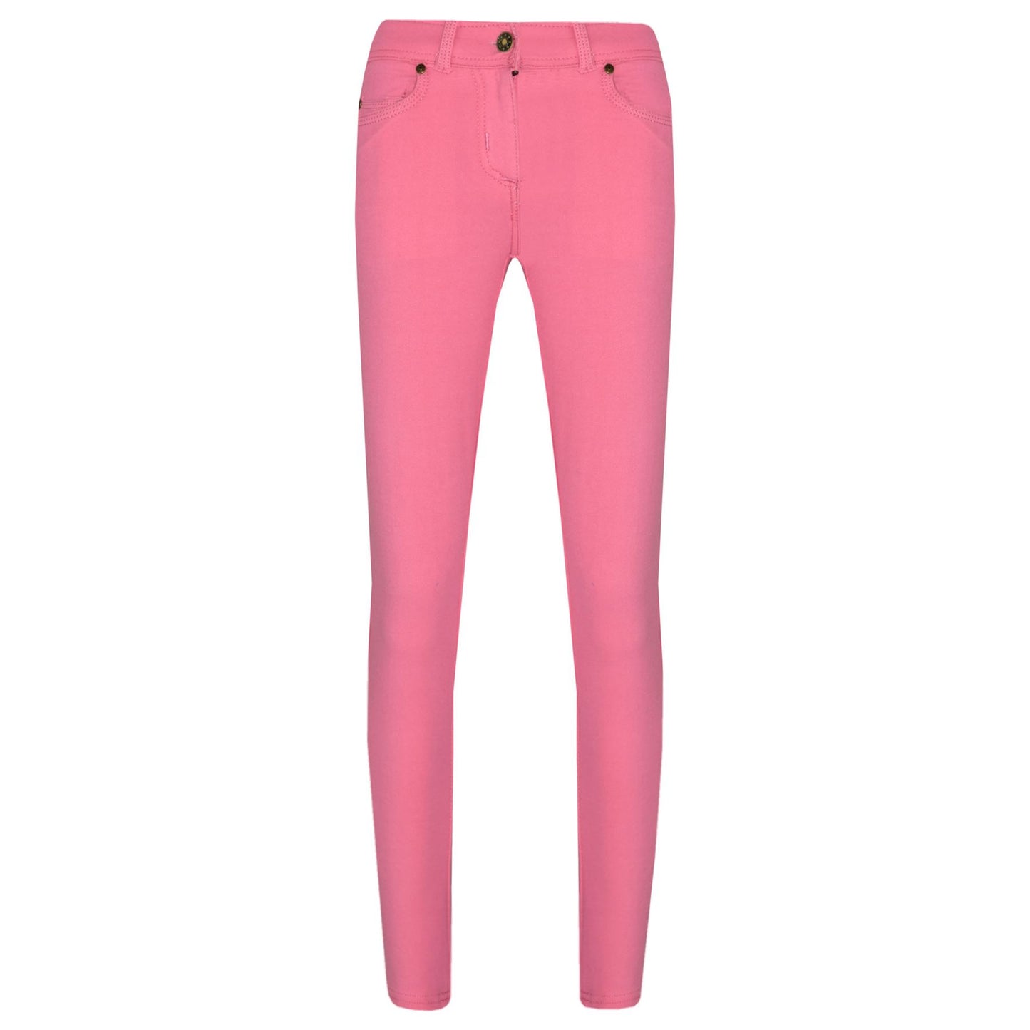 Kids Skinny Jeans Girls Stretchy Jeggings Fit Pants Coloured Trousers 5-13 Years