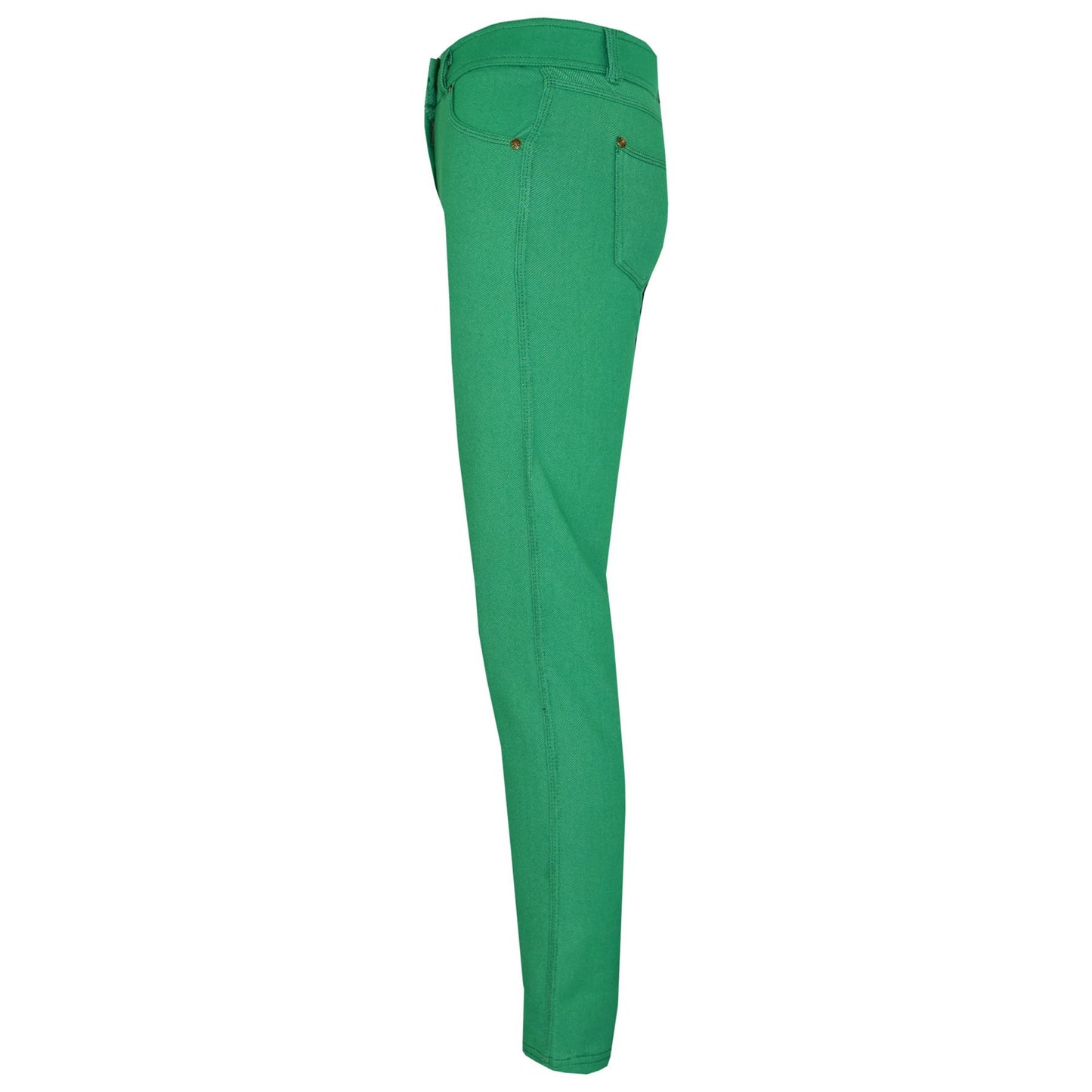 Kids Skinny Jeans Girls Stretchy Jeggings Fit Pants Coloured Trousers 5-13 Years