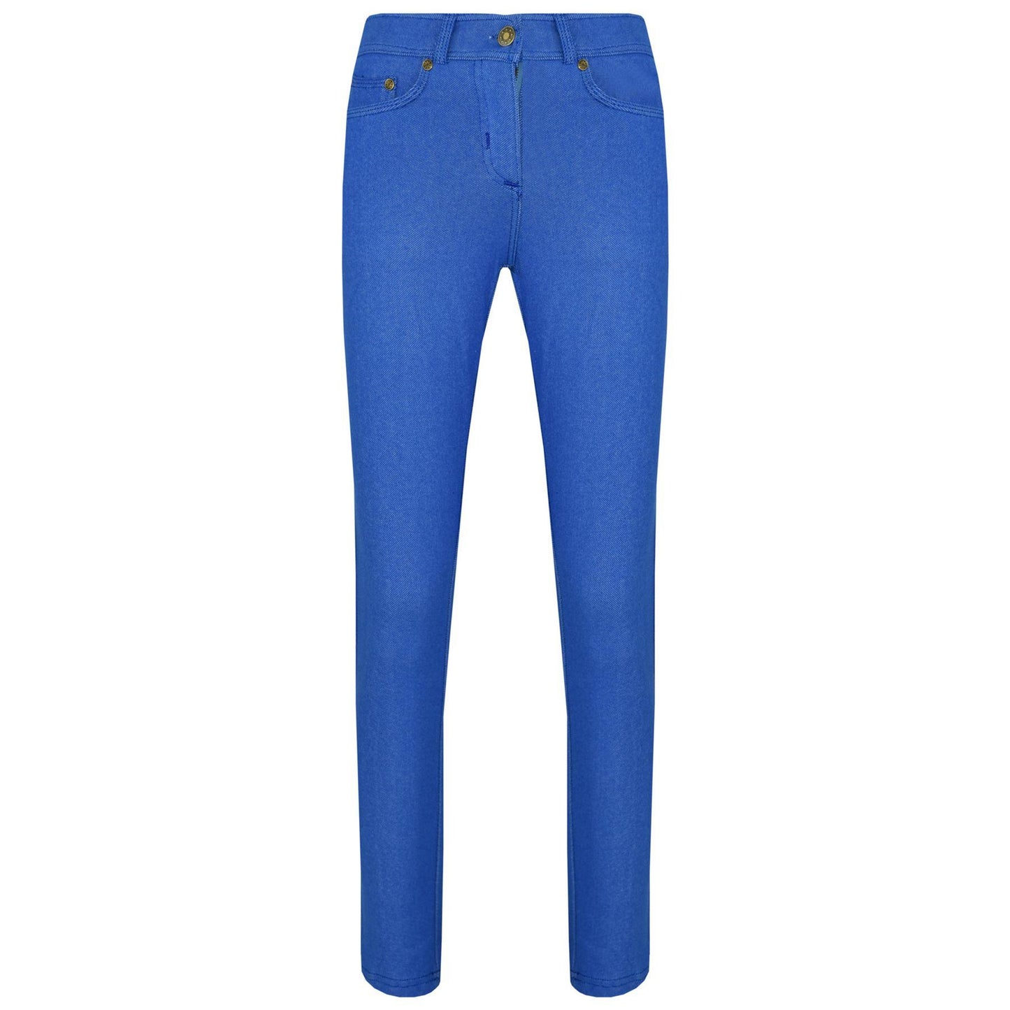 Kids Skinny Jeans Girls Stretchy Jeggings Fit Pants Coloured Trousers 5-13 Years