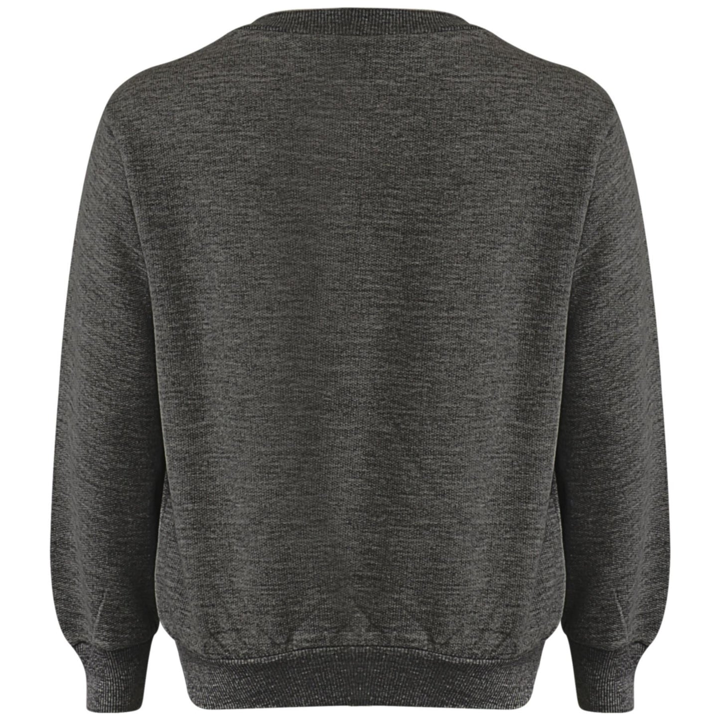Kids Girls Boys Sweatshirt Plain Crew Round Neck Uniform Age 2-13 Years