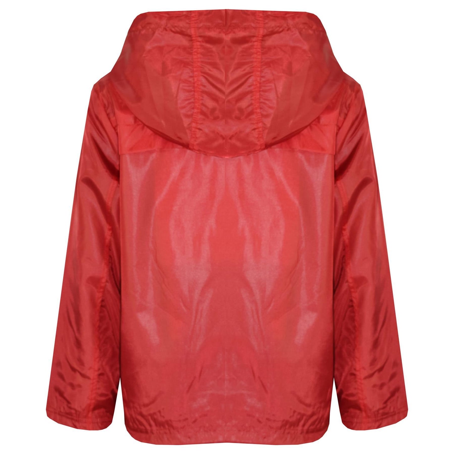 A2Z 4 Kids® Girls Boys Raincoats Jackets Kids Red Lightweight Kag Mac Waterproof Hooded Jacket Cagoule Rain Mac Age 5 6 7 8 9 10 11 12 13 Years