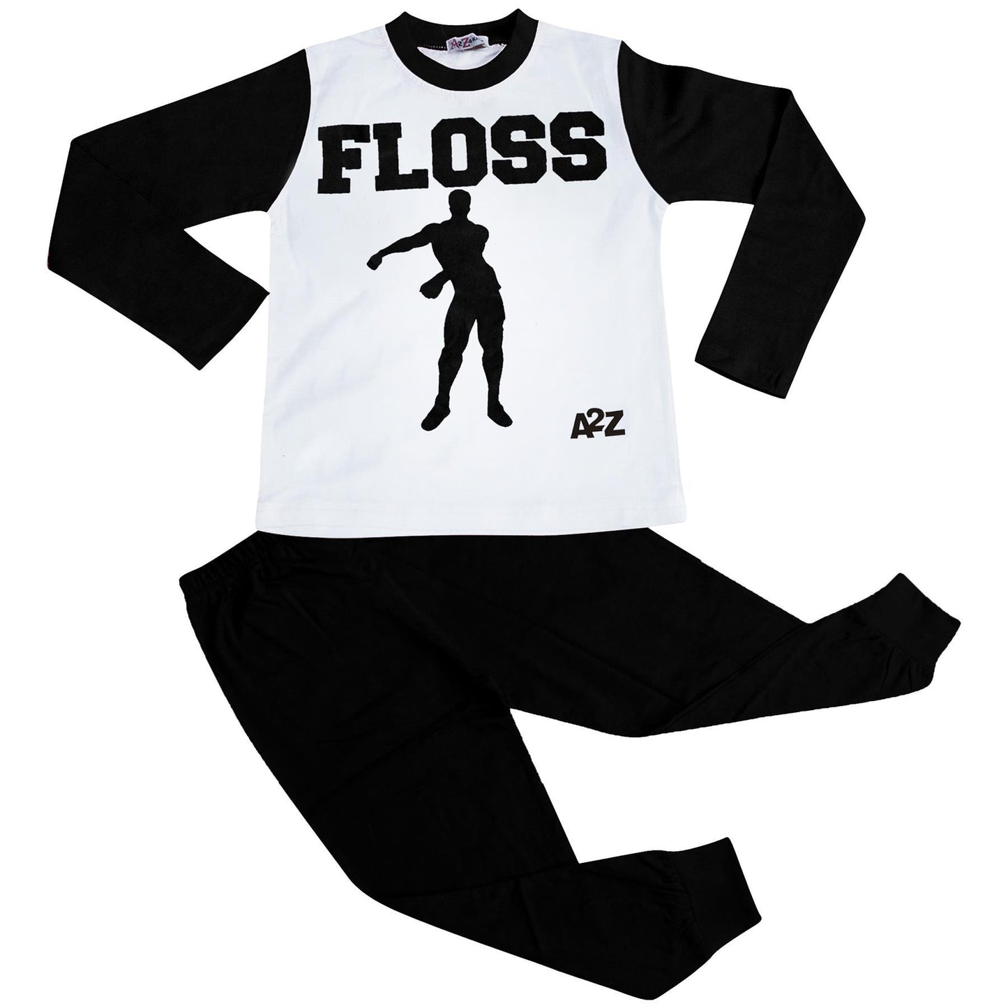 Kids Boys Girls Pyjamas Trendy Floss A2Z Print Xmas Loungewear Pjs Outfit Sets