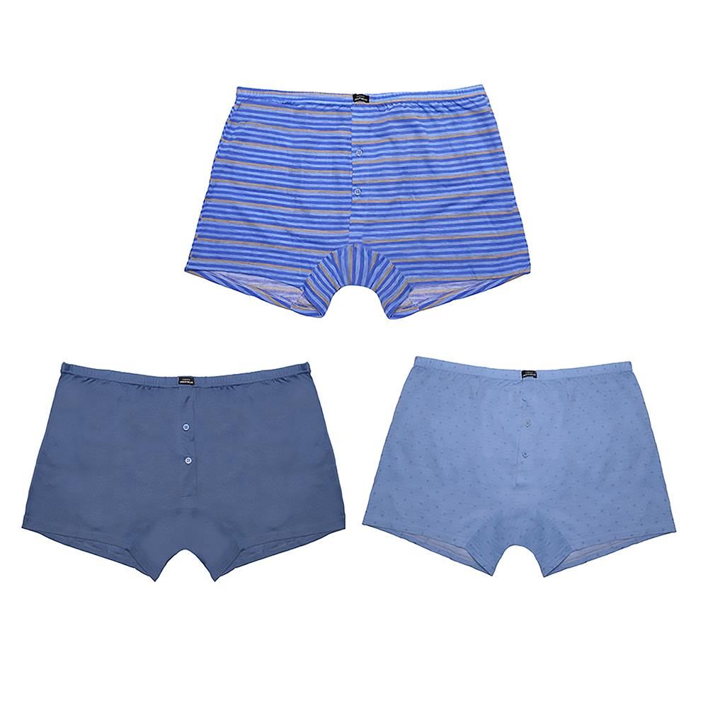 A2Z Mens Plain Trunks Underwear Pack Of 3 Comfortable Fit Lightweight Knickers