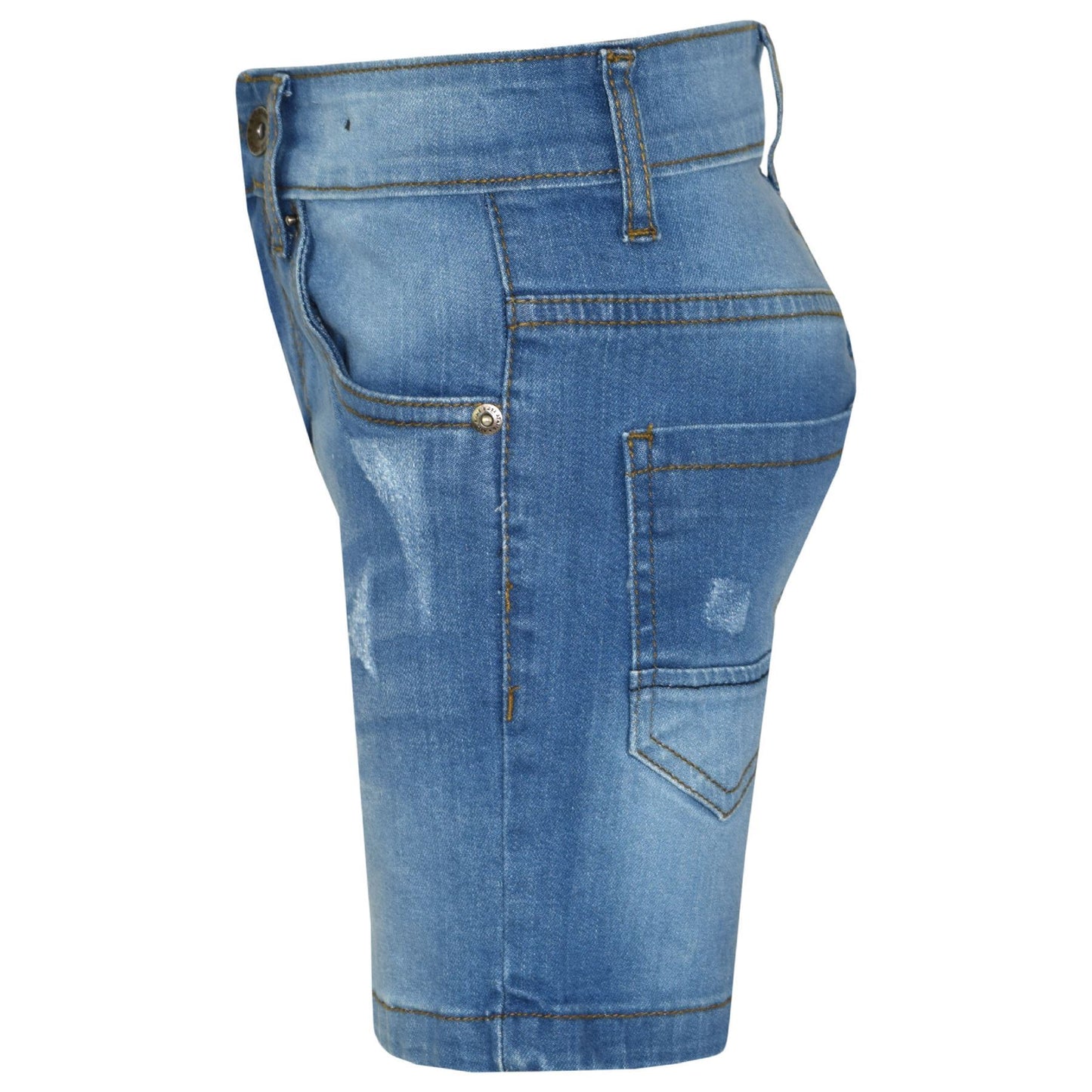 Kids Boys Distressed Denim Shorts Comfort Stretch Jeans Trouser Pants Age 5-13