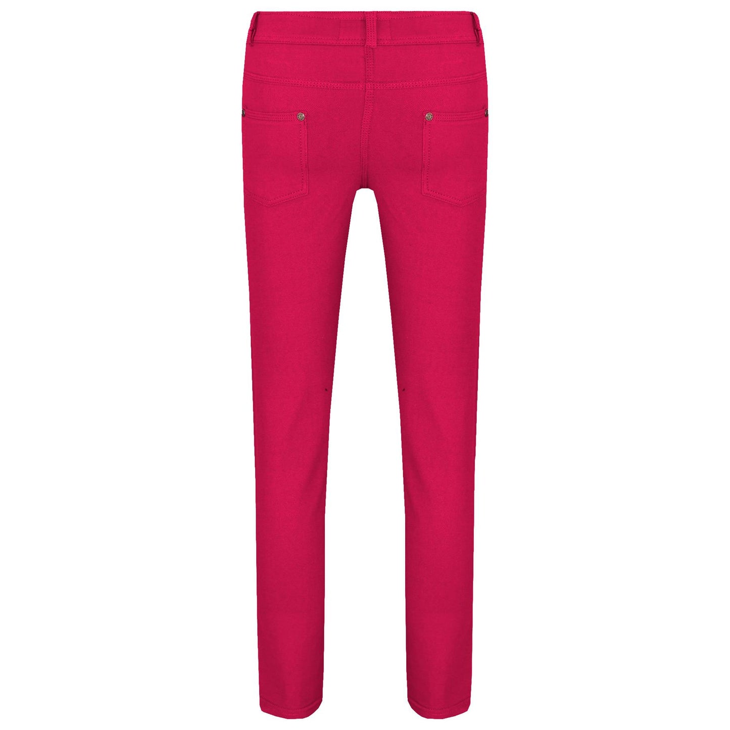 Kids Skinny Jeans Girls Stretchy Jeggings Fit Pants Coloured Trousers 5-13 Years