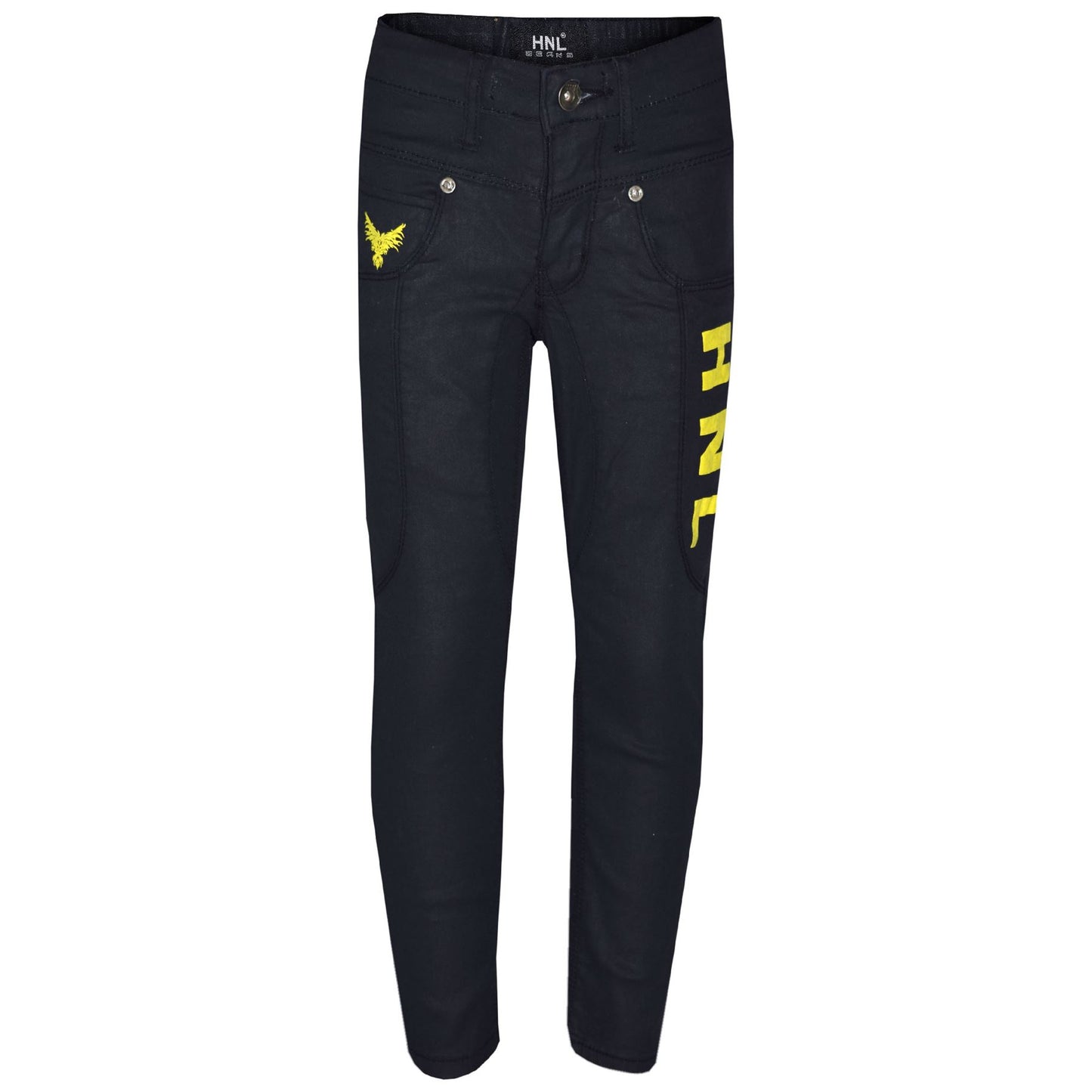 Boys Stretchy Jeans Designer Kids HNL Denim Skinny Jean Pants Trousers 5-13 Year