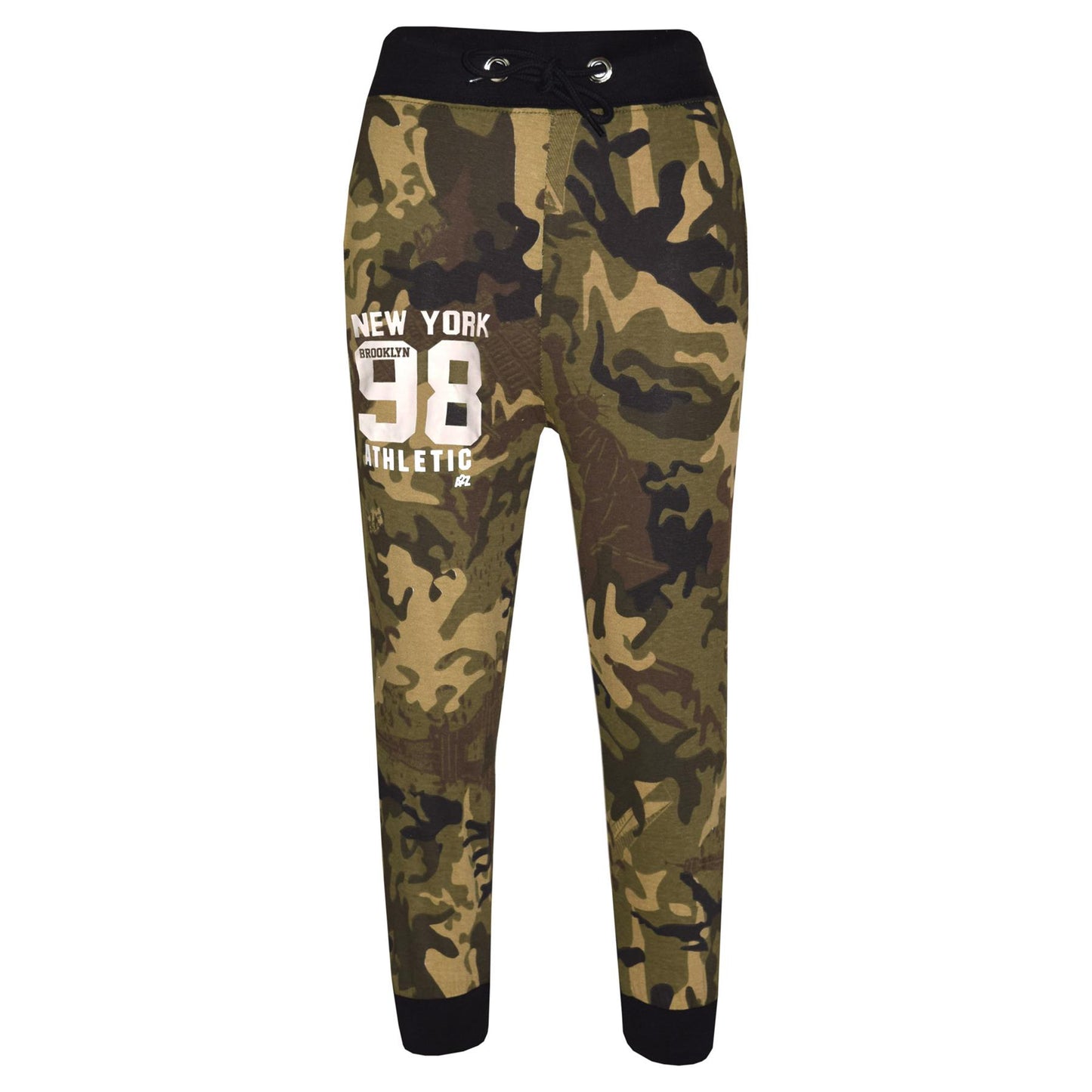 Boys Top Kids New York Brooklyn 98 Camouflage T Shirt Tops & Trouser Set 7-13 Yr