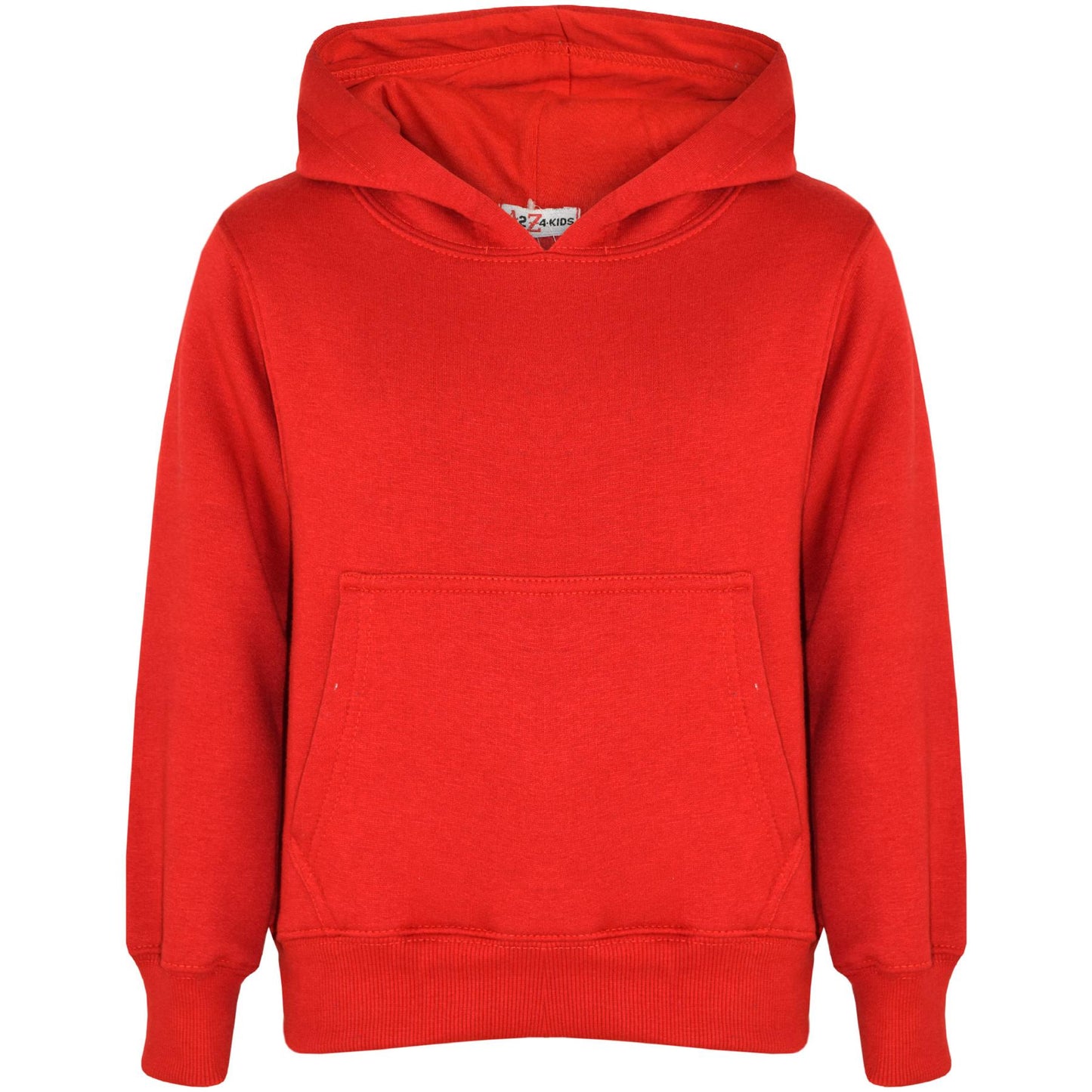 A2Z 4 Kids Girls Boys Unisex Plain Red Tracksuit Hooded Sweat Hoodie & Bottom Jog Suit Joggers Age 5 6 7 8 9 10 11 12 13 Years