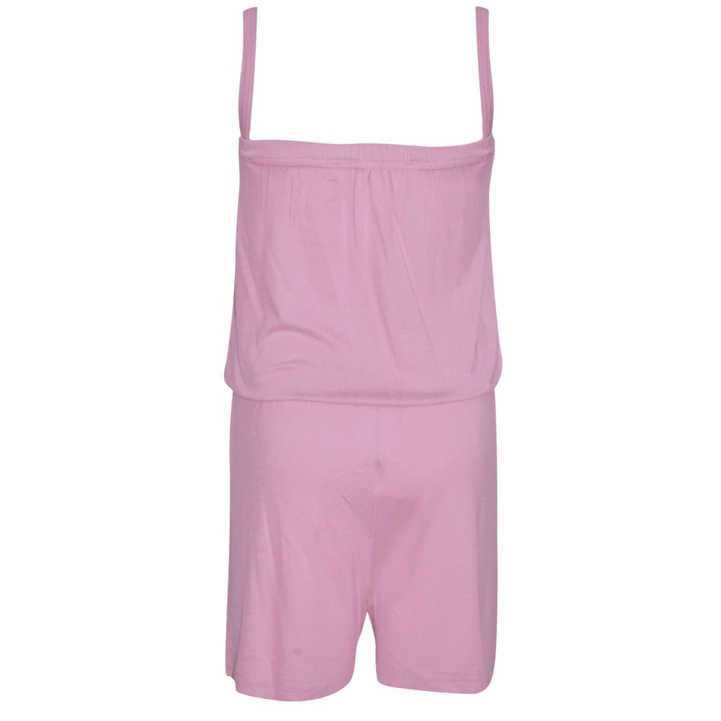 Kids Girls Plain Color Playsuit Trendy Summer All In One Jumpsuit New Age 5-13 Y