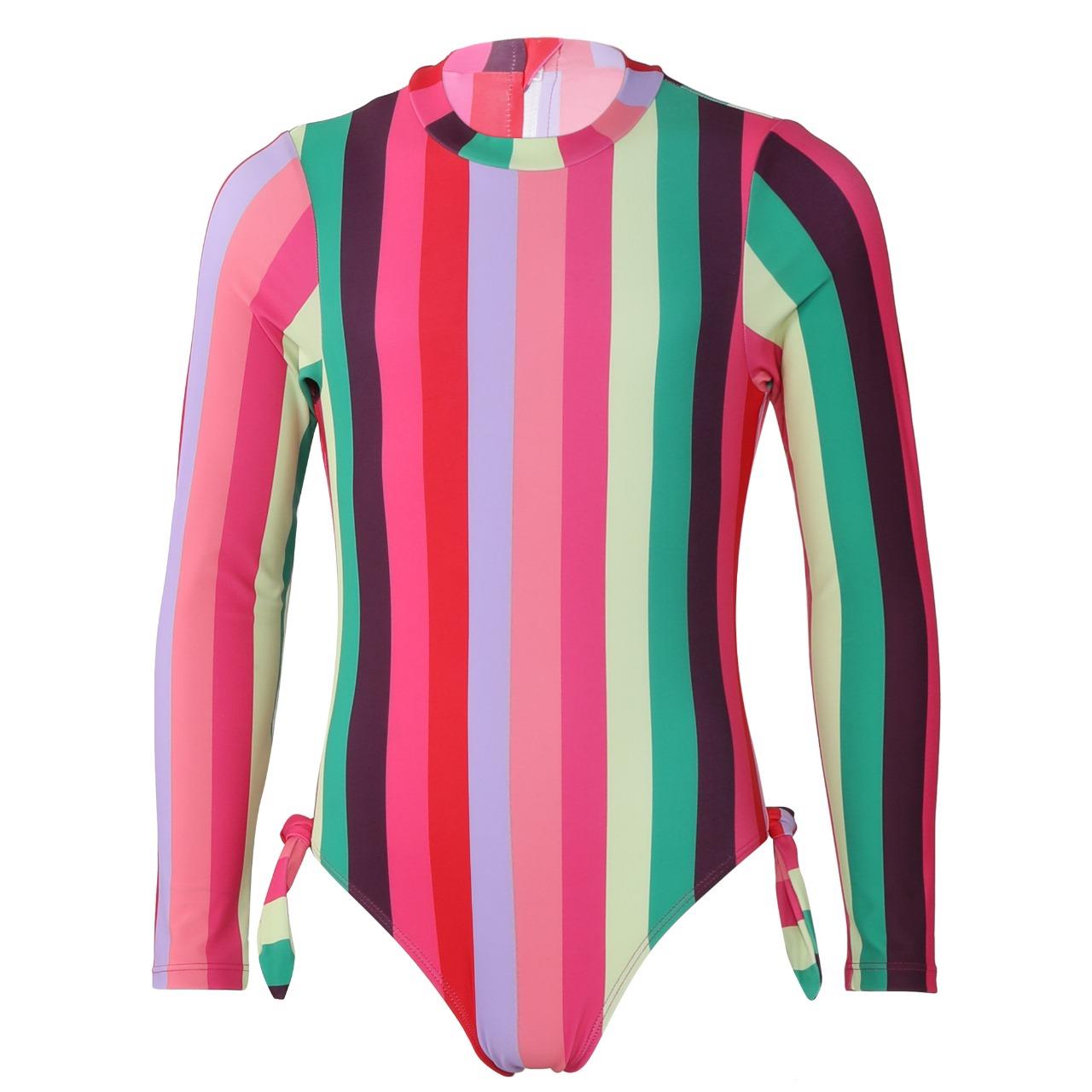A2Z 4 Kids Girls One Piece Swimming Costume Surfing Swimsuit Beach Bath Swimwear