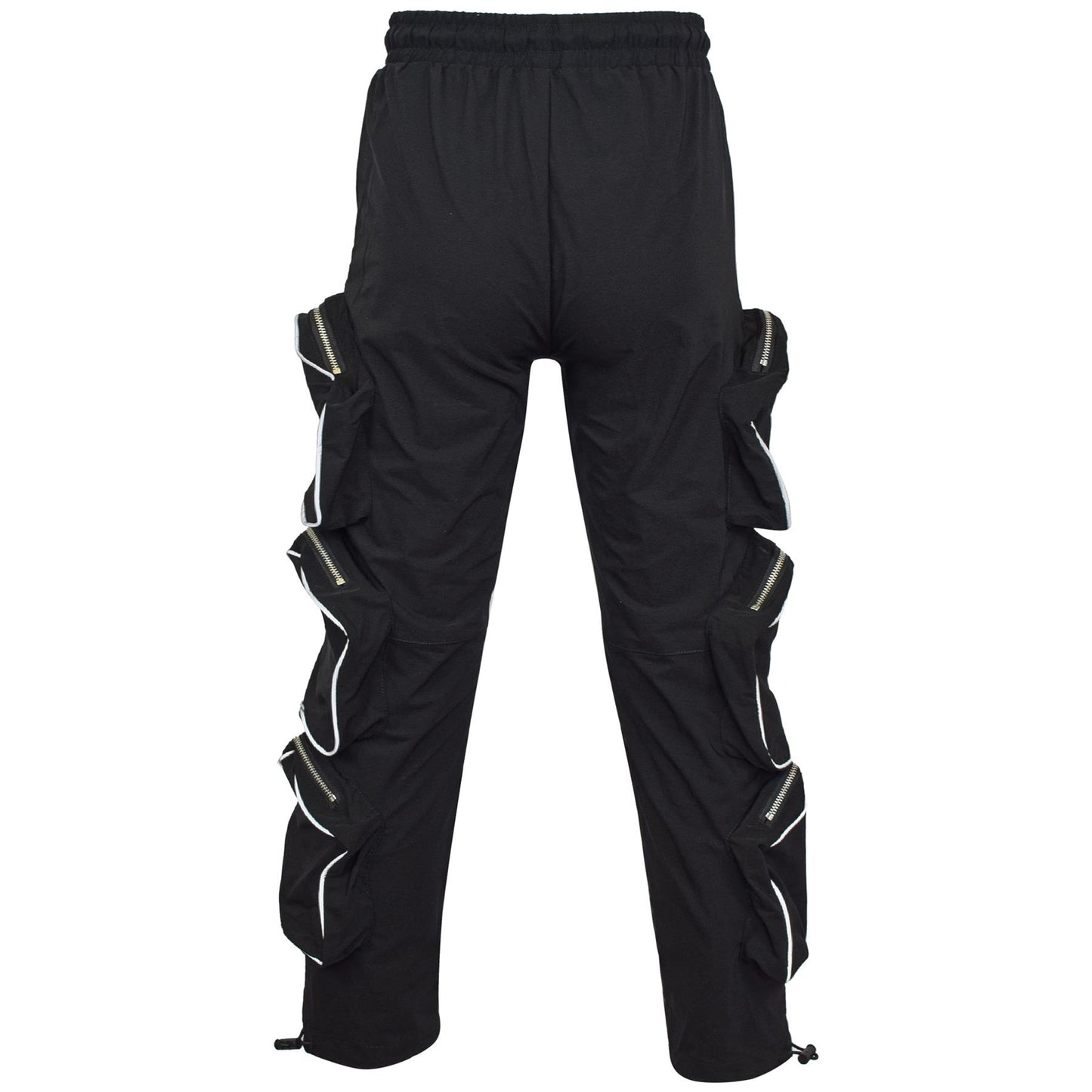 Kids Girls Cargo Trousers Elasticated Waist Comfortable Joggers Casual Pants