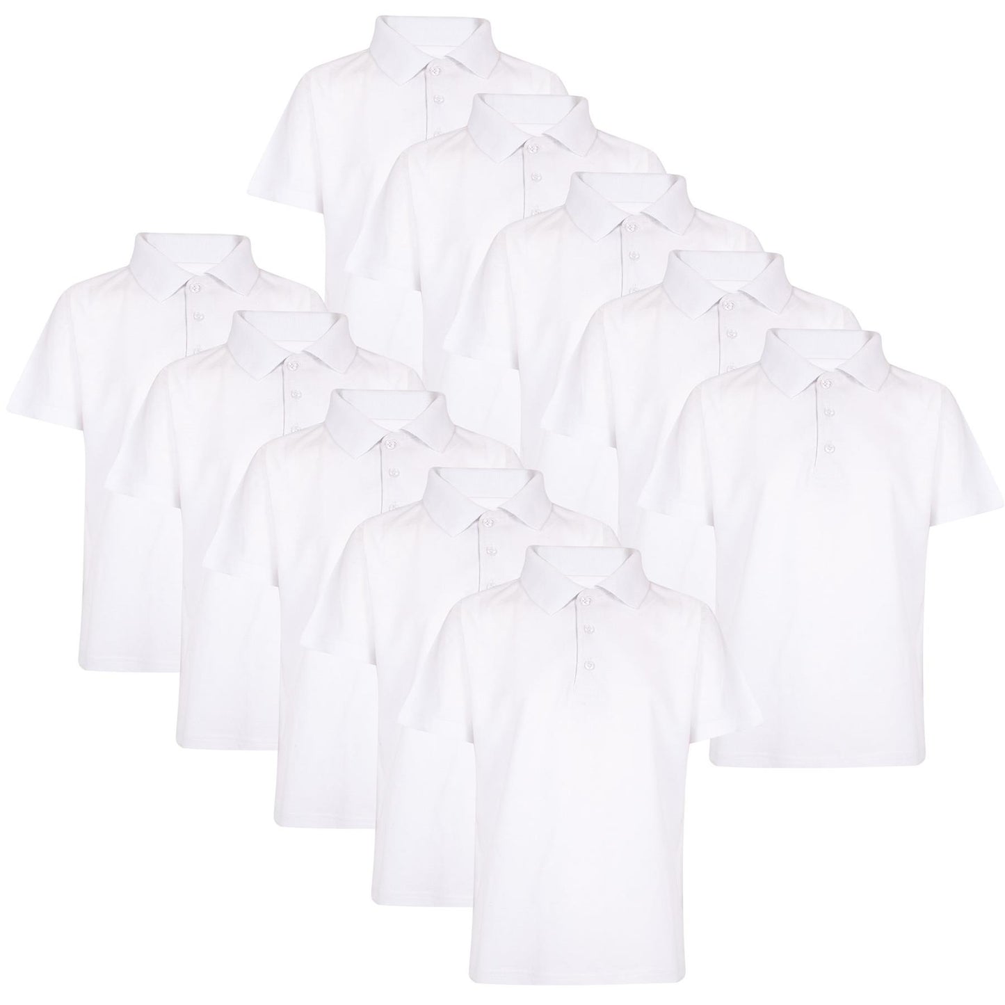 Kids Boys T Shirts Plain Polo Summer Fashion Soft Feel Tank Top & Tees 3-13 Year