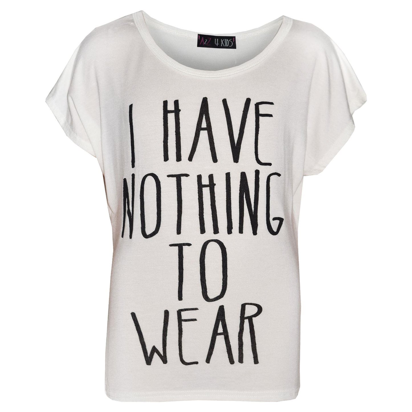 Girls Top Kids I Have Nothing To Wear Print T Shirt Tops & Legging Set 7-13 Year