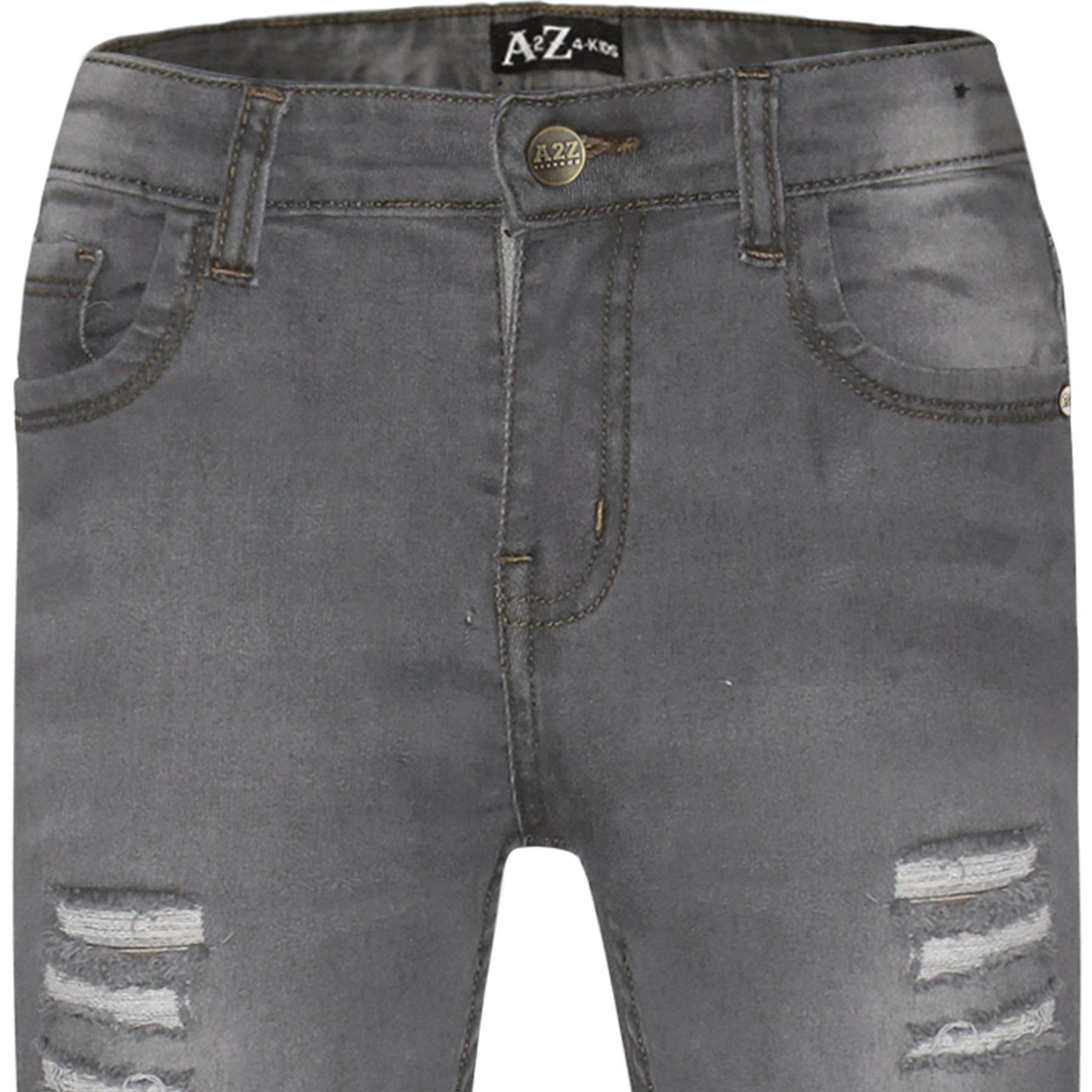 A2Z 4Kids Kids Ripped Jeans Comfort Stretch Jeans Cotton Pants Age 3-14 Years