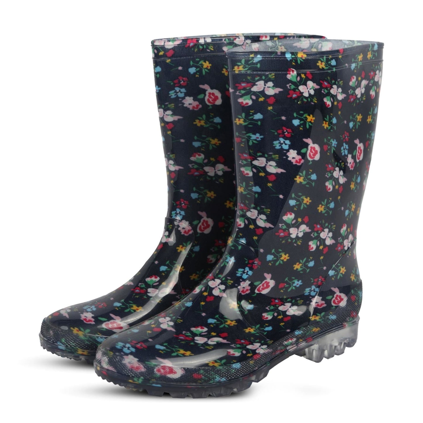 A2Z Ladies Anti-Skid Waterproof PVC Wellies Lightweight Women Wellington Boots