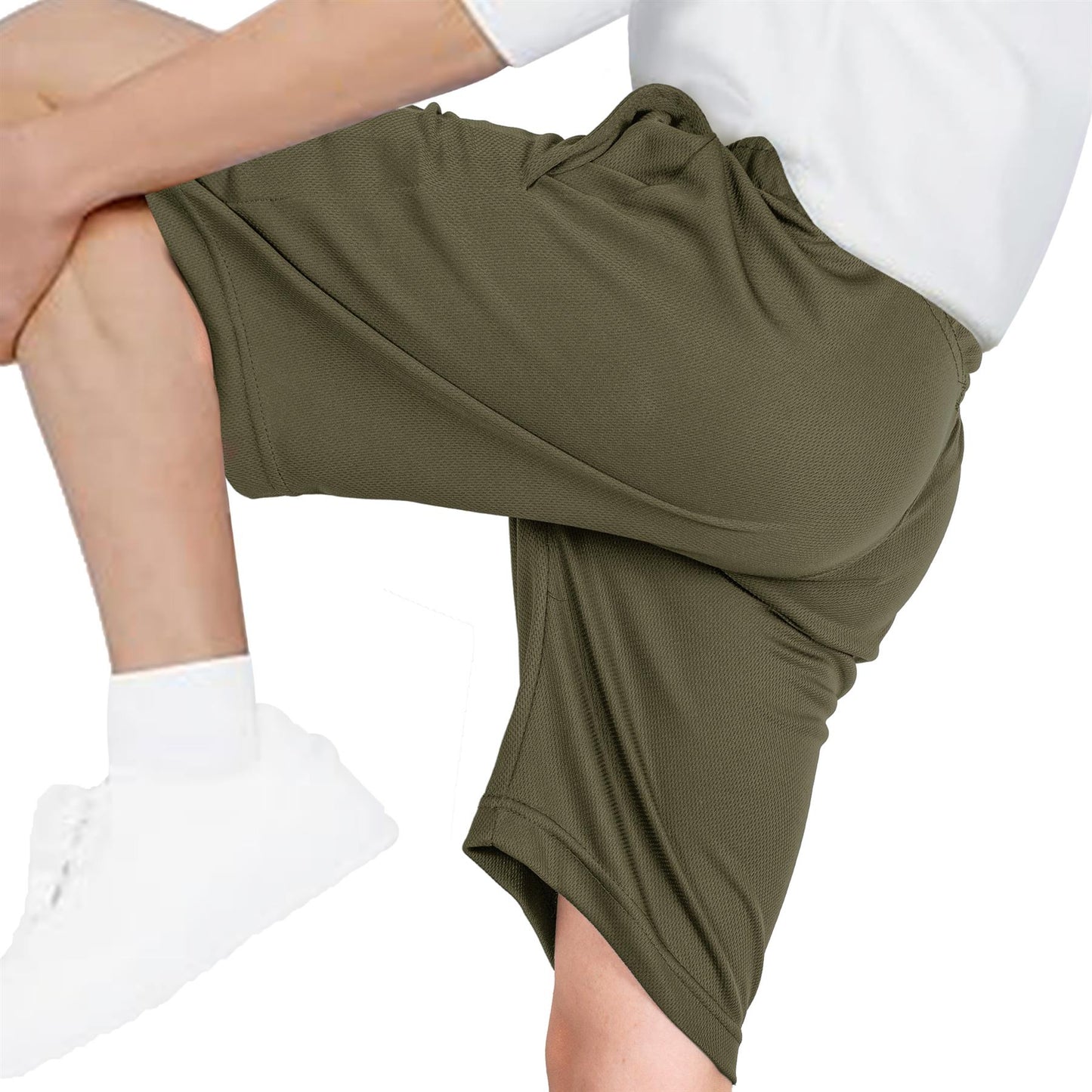 Kids Boys 5 Pack Lightweight Mesh Athletic Football Boxing Cycling Sports Shorts