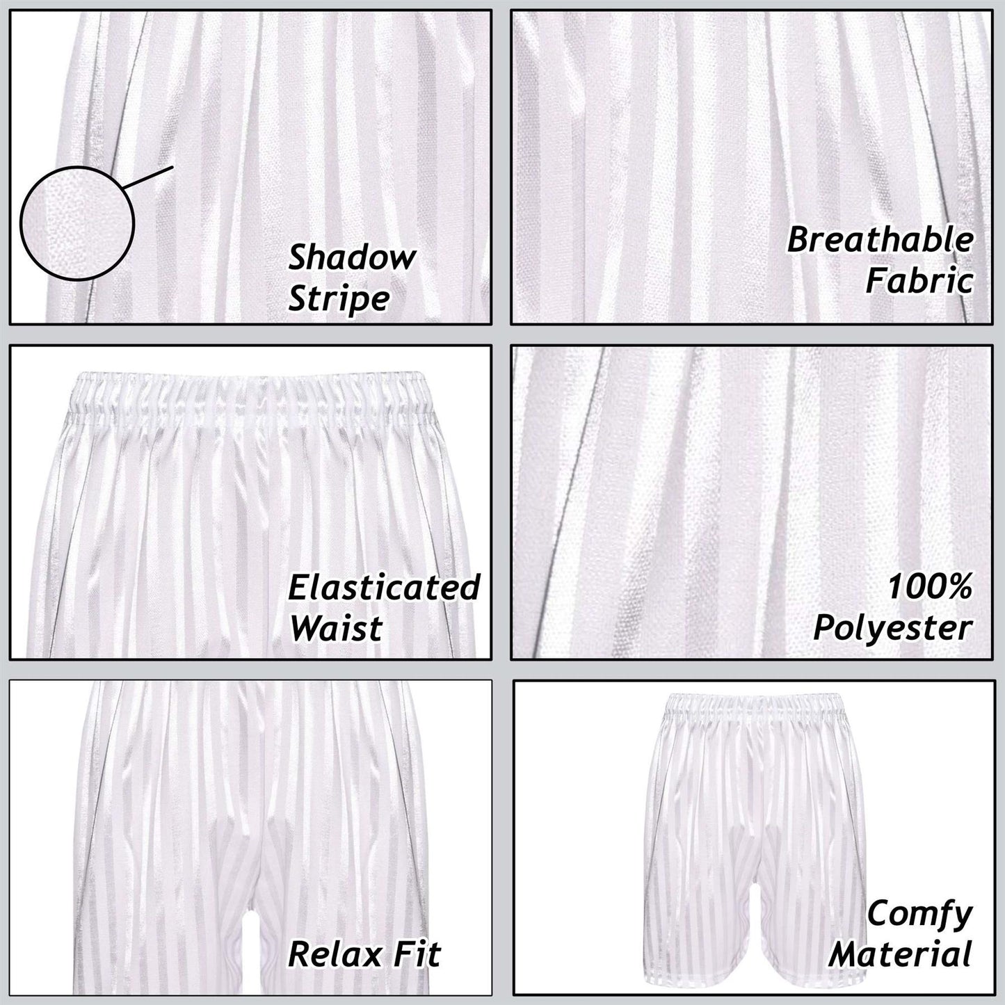 A2Z 4 Kids Shadow Stripe PE Shorts Pack of 2 Football Gym Shorts Age 2-13 Years