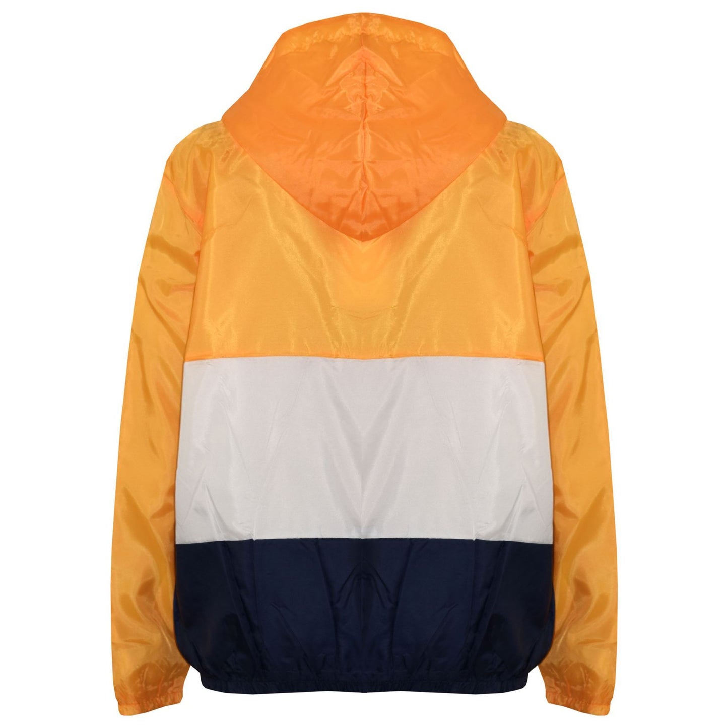 Kids Girls Boys Windbreaker Contrast Panel Jackets Hooded Raincoat Rain Mac 5-13