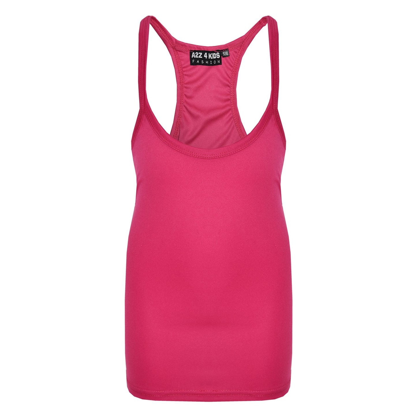 Kids Girls Childrens Vest Top Tank Top Fitted Age 5-6, 7-8, 9-10, 11-12,13 Years