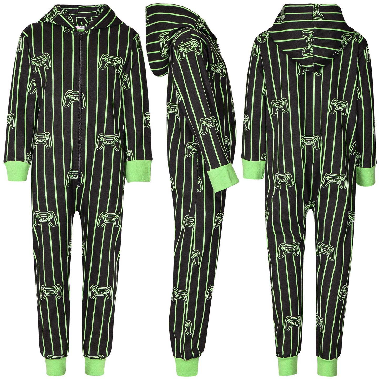 A2Z 4 Kids Girls Boys A2Z Onesie One Piece Pyjamas Game Controller Outfit