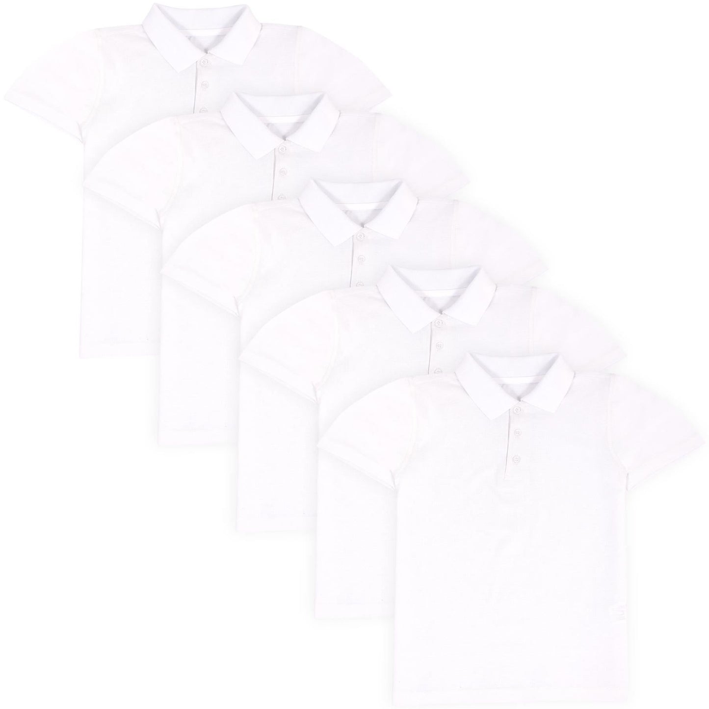 Kids Boys T Shirts Plain Polo Summer Fashion Soft Feel Tank Top & Tees 3-13 Year