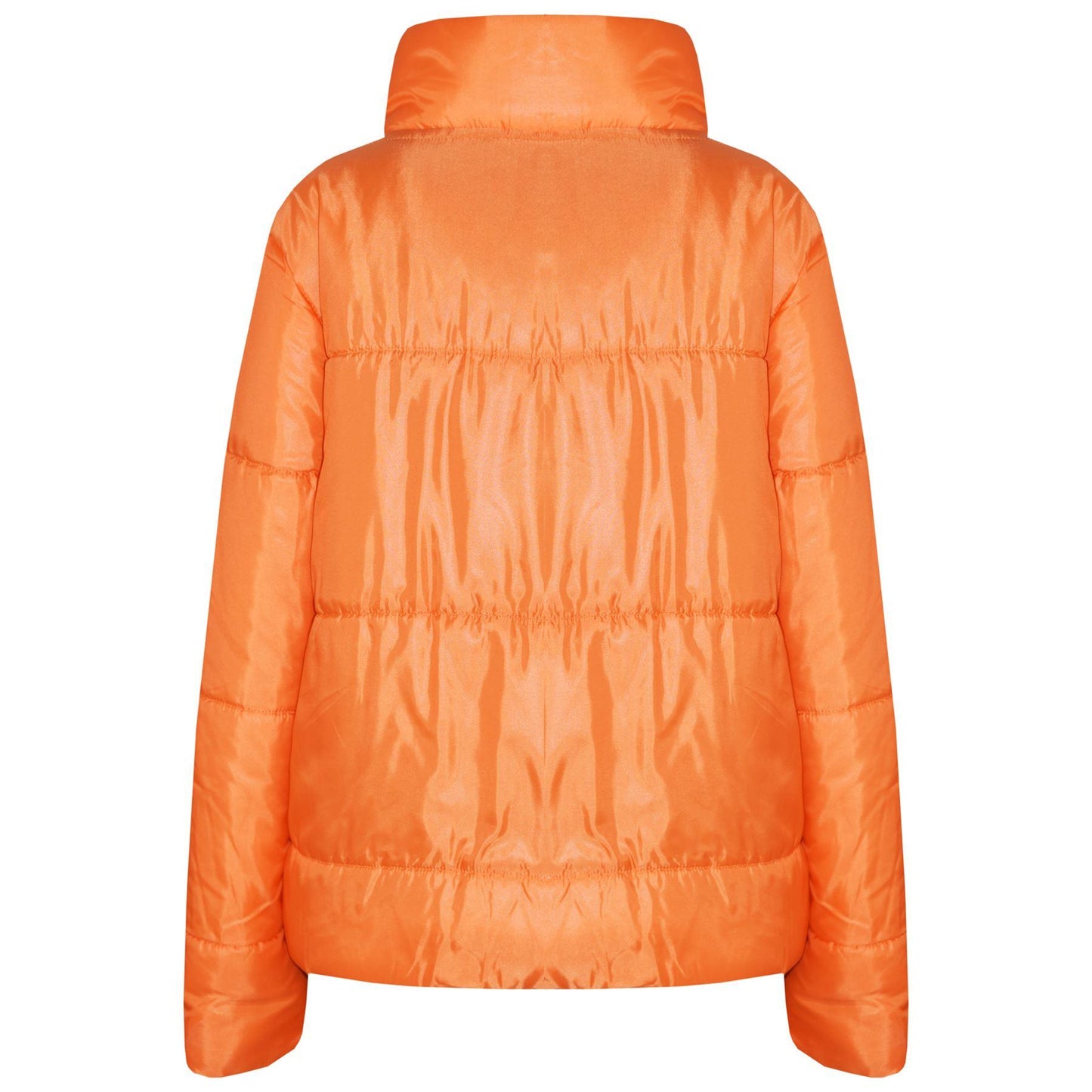 Girls Jacket Kids Wetlook Cropped Padded Quilted Puffer Bubble Jackets Coat 5-13