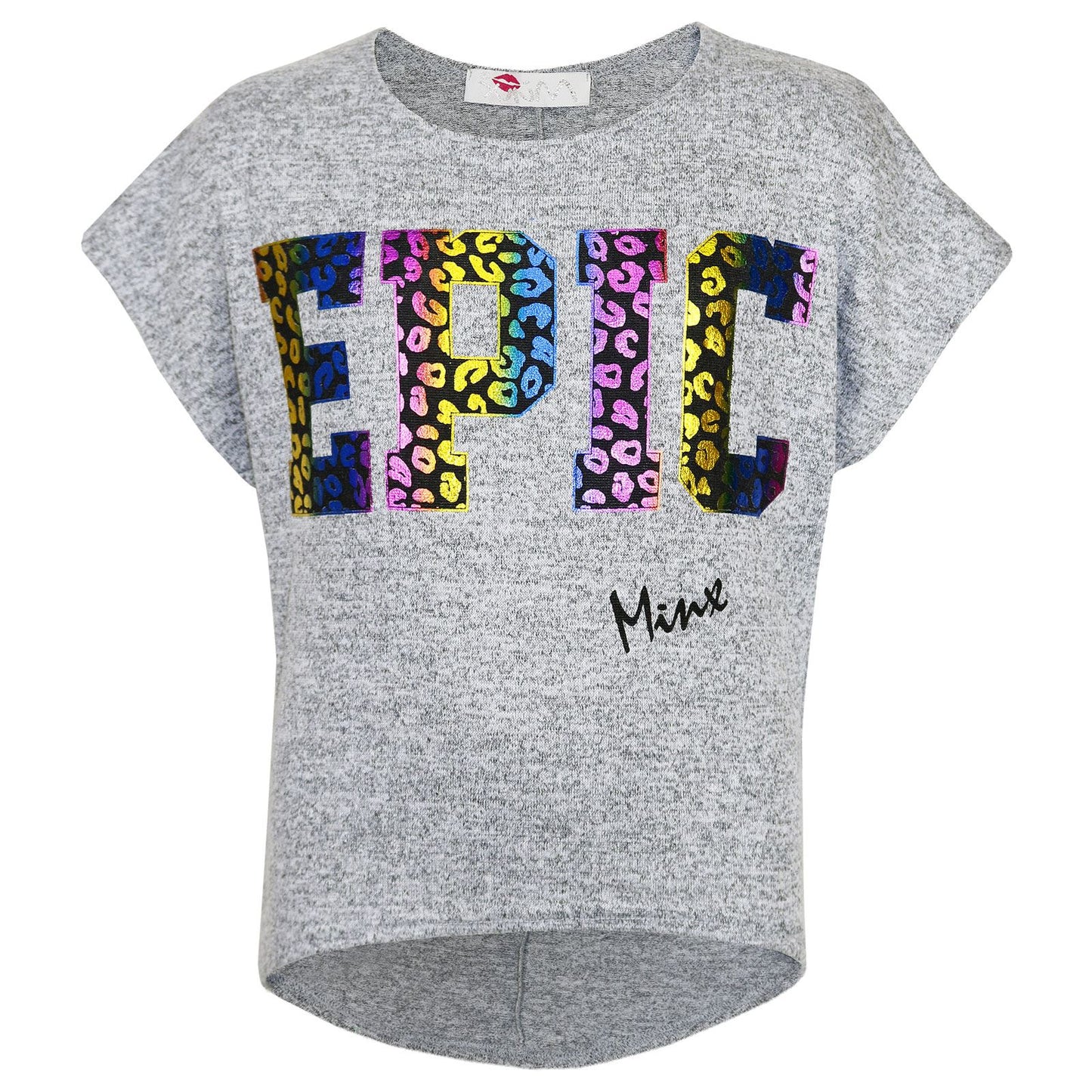 Kids Girls " EPIC " Printed Crop Top Stylish Fashion Trendy Top Age 7-13 Years