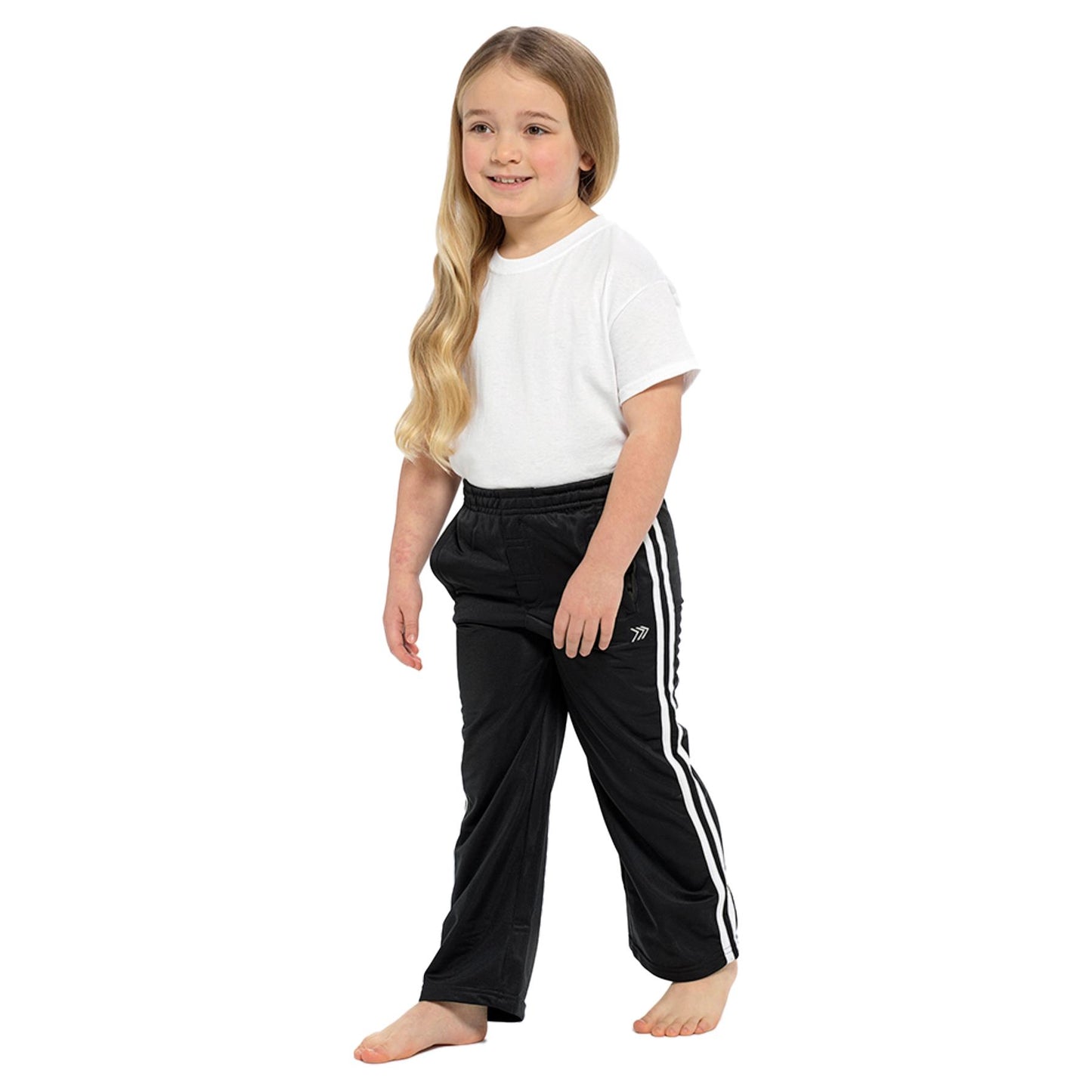 A2Z 4 Kids Unisex Tracksuit Bottoms Joggers Jogging Double Striped Sweatpants