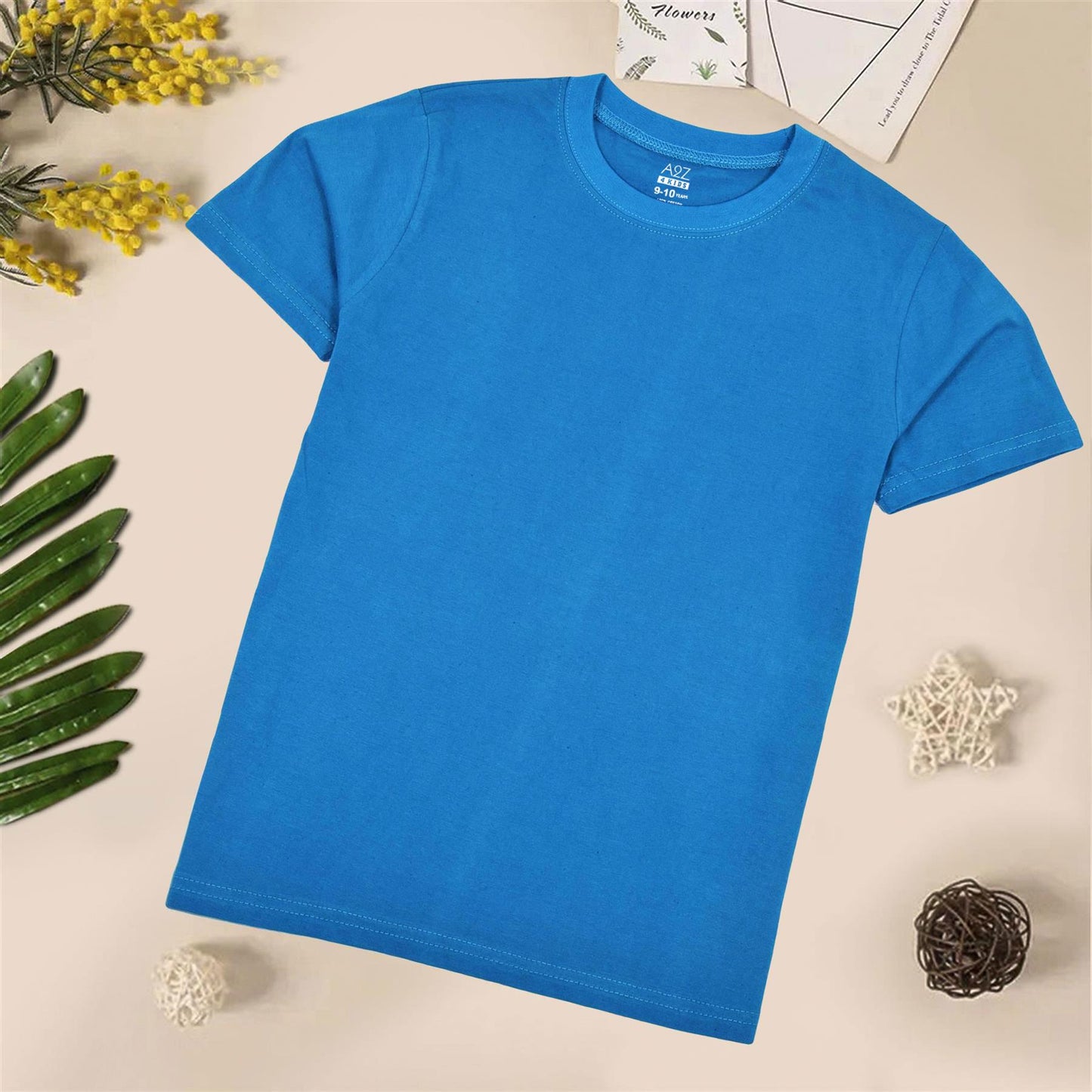 Kids Boys Girls Pack Of 3 T Shirts Plain Summer Fashion Soft Feel Tank Top Tees
