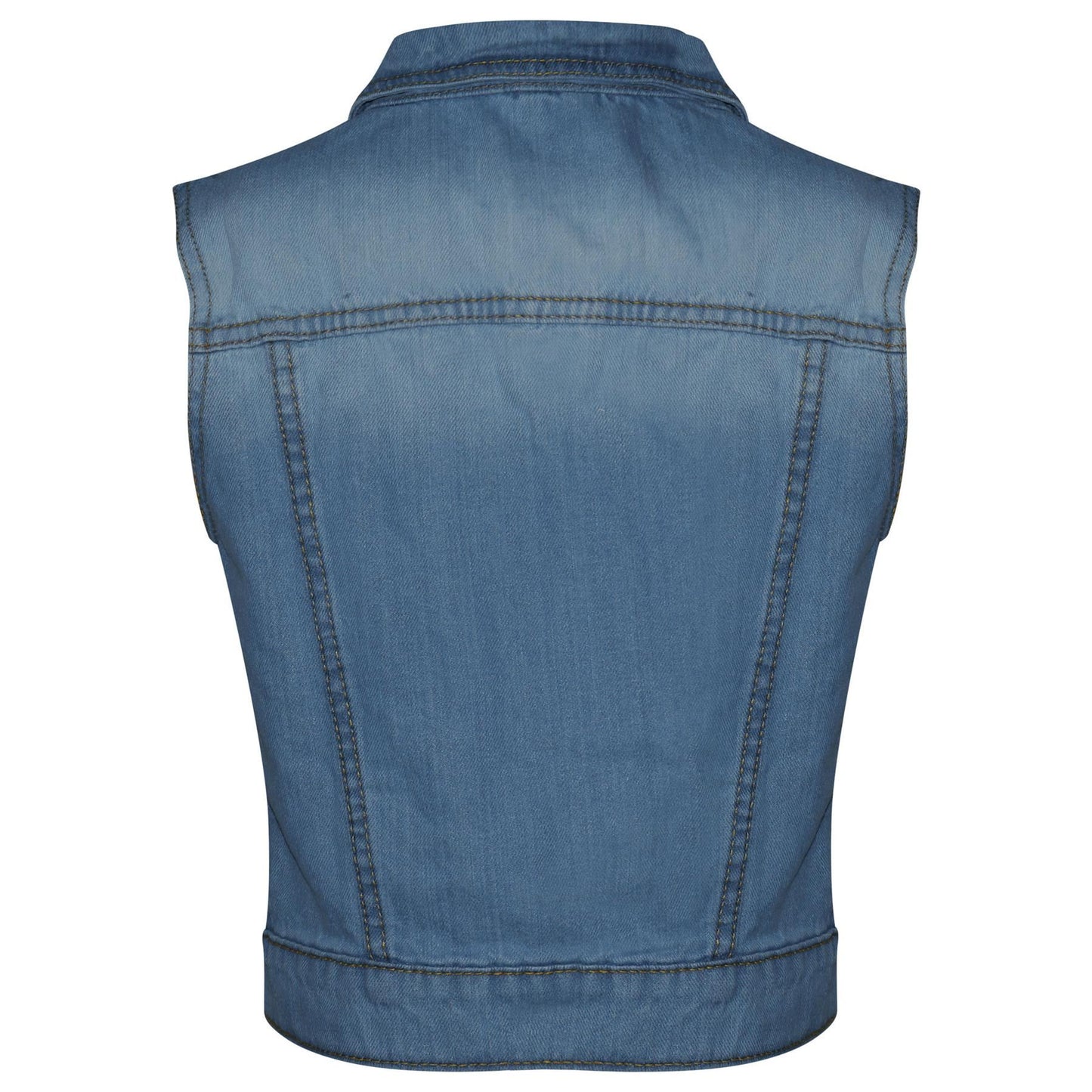 Girls Denim Jacket Dark Blue Jeans School Jackets Coats Age 3-13 Years