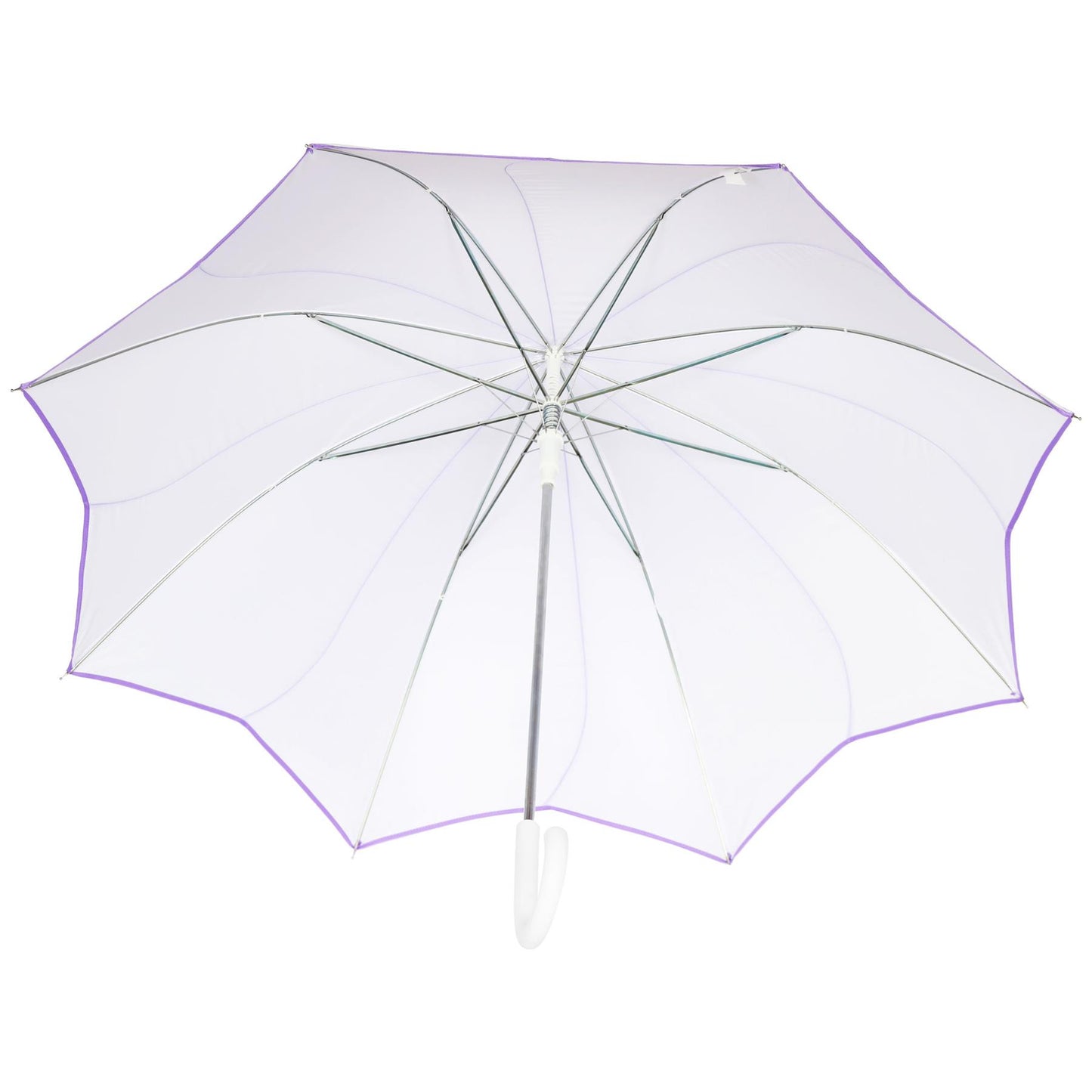 A2Z Wedding Umbrella 46" Auto Open Dome Dual Flower Piping Bride Groom Brolly