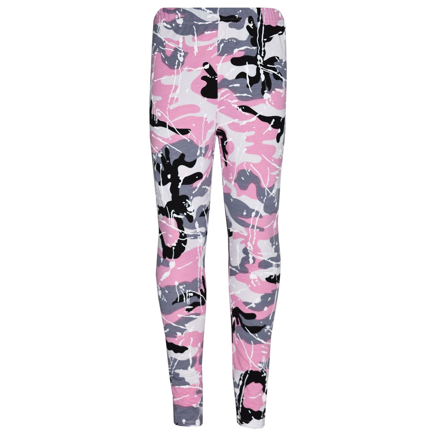 Kids Lounge Suit Girls Camouflage Splash Print Jogging Suit Tracksuit 7-13 Years