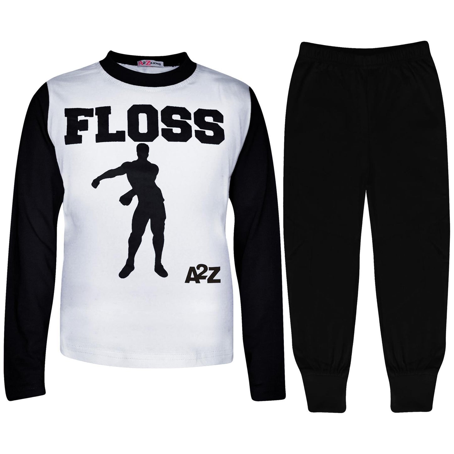 Kids Boys Girls Pyjamas Trendy Floss A2Z Print Xmas Loungewear Pjs Outfit Sets