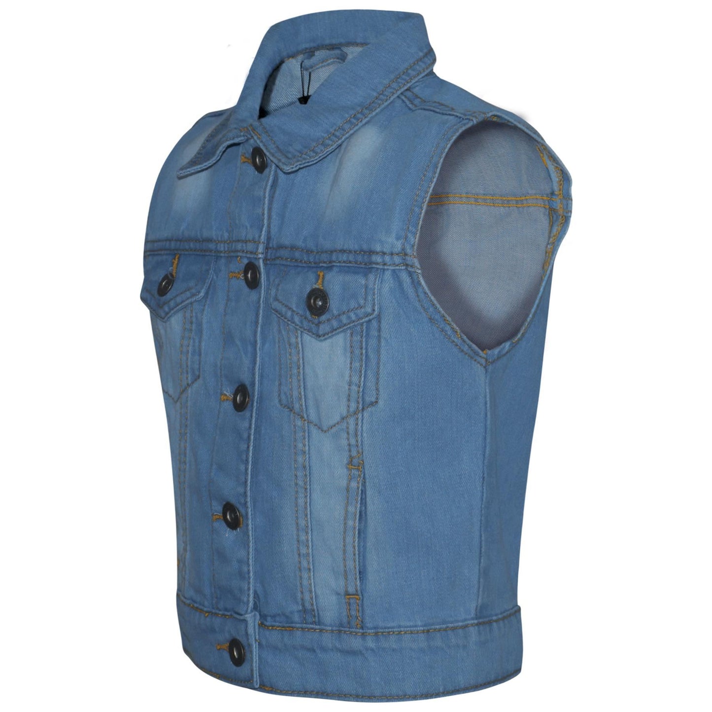 Girls Denim Jacket Dark Blue Jeans School Jackets Coats Age 3-13 Years