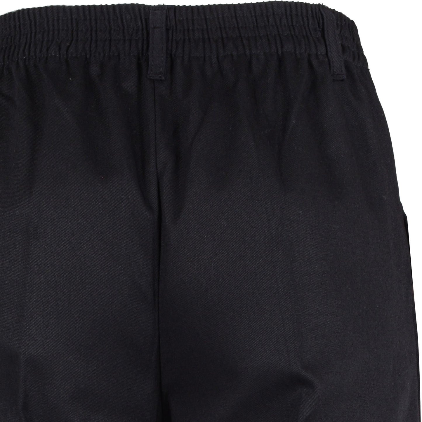Kids Boys Pants Plain School Uniform Pull Up Regular Fit Elasticated Trouser