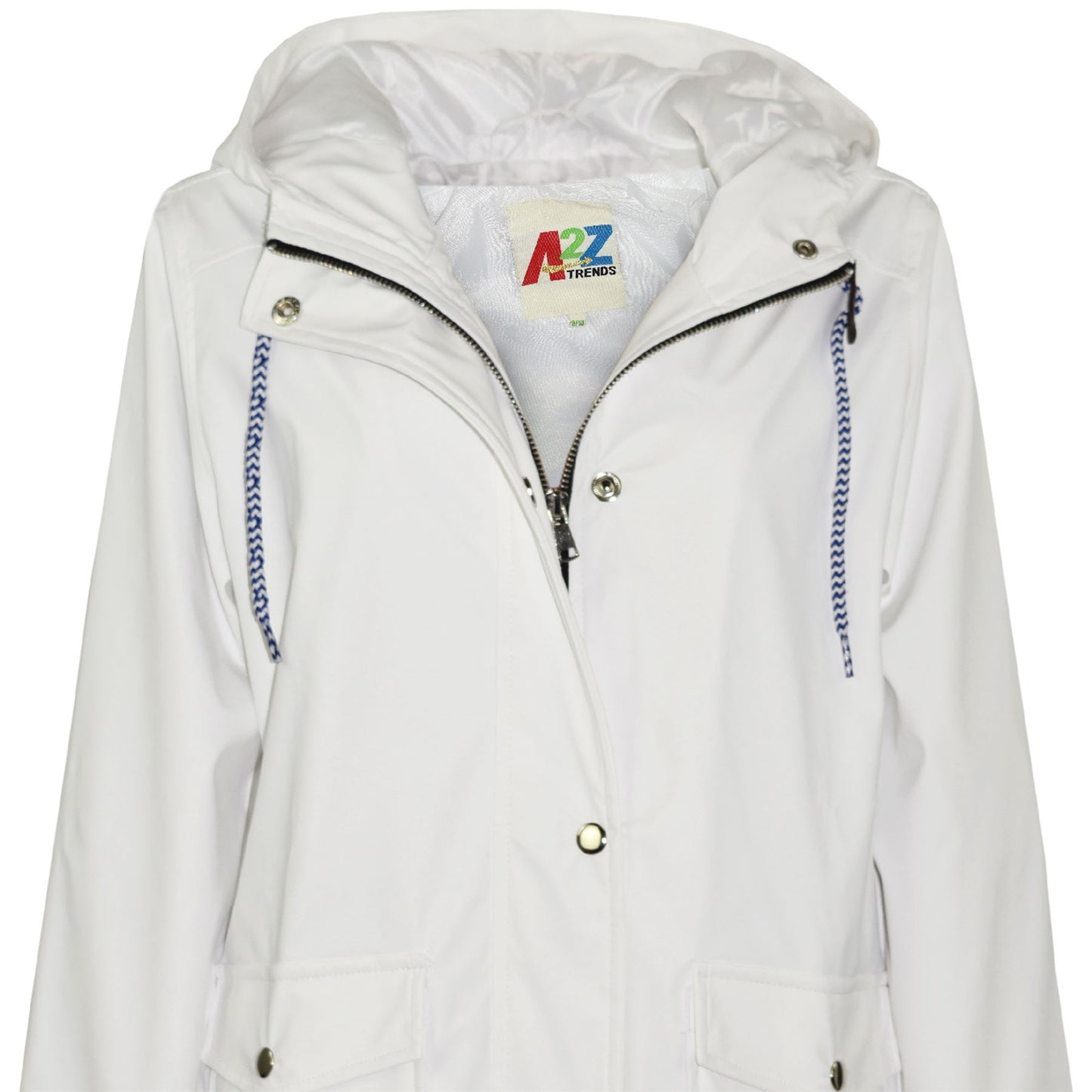 PU Raincoat Jacket Windbreaker Waterproof Parka Hooded Girls Boys Age 5-13 Years