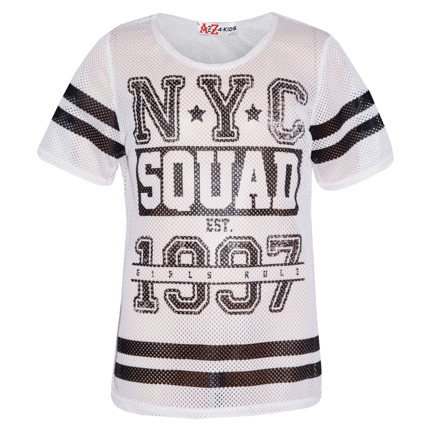 Kids Girls Baseball Tops Designer NYC Squad 1997 T Shirt Top Legging Set 7-13 Yr