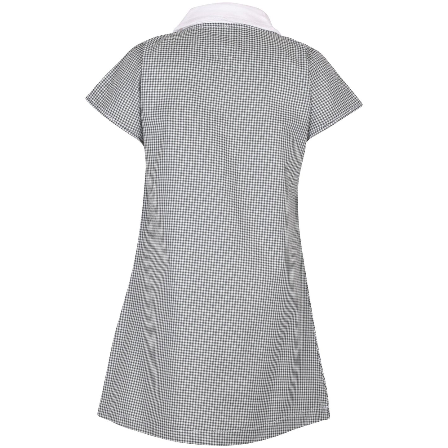 Girls Gingham 2 Pack School Dress Check Zip Up Summer Dresses With Scrunchies