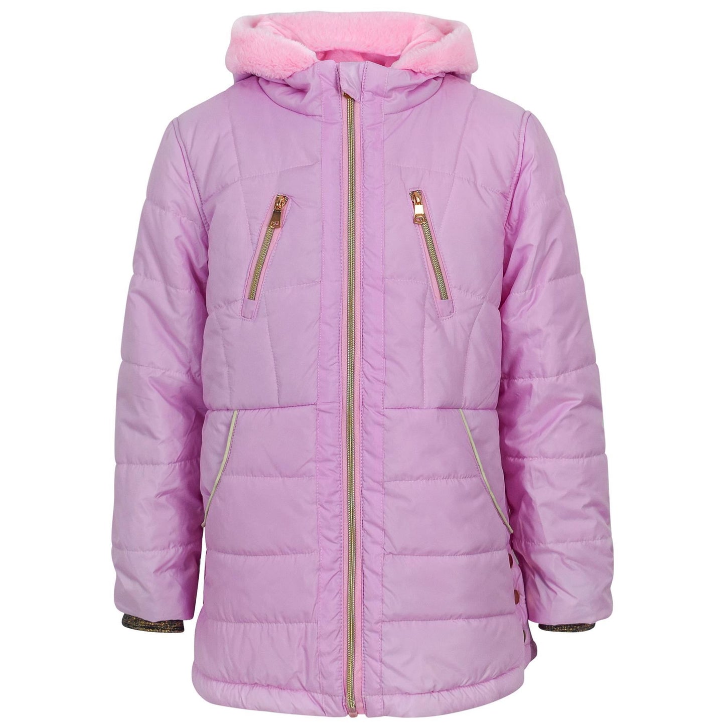 Kids Girls Longline Fashion Padded Casual School Jacket Bubble Coat 5-13 Years