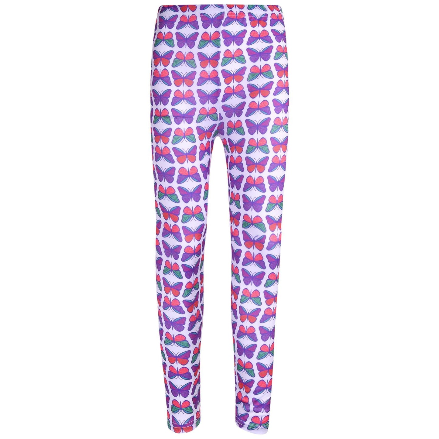 Kids Girls Legging Wild Flowers Butterflies Soft Stretchy Summer Fashion Bottoms