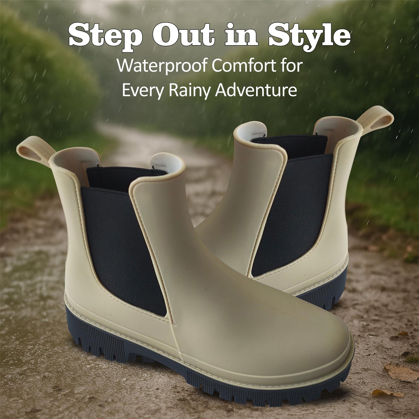 A2Z Ladies Girls Teens Wellington Chelsea Boots Waterproof Ankle Festival Shoes