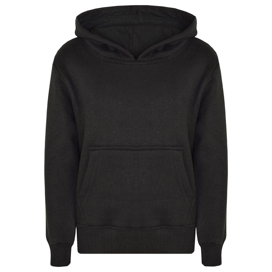 A2Z 4 Kids Girls Boys Sweat Shirt Tops Designer's Casual Plain Black Pullover Sweatshirt Fleece Hooded Jumper Coats New Age 2 3 4 5 6 7 8 9 10 11 12 13 Years