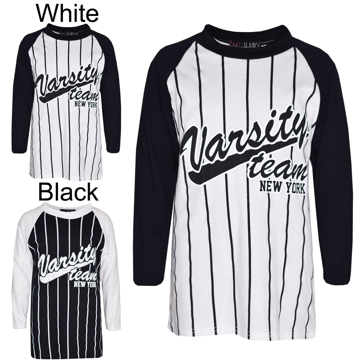 Boys Top Kids Designer's Varsity Team New York Print T Shirt Tops Age 7-13 Years