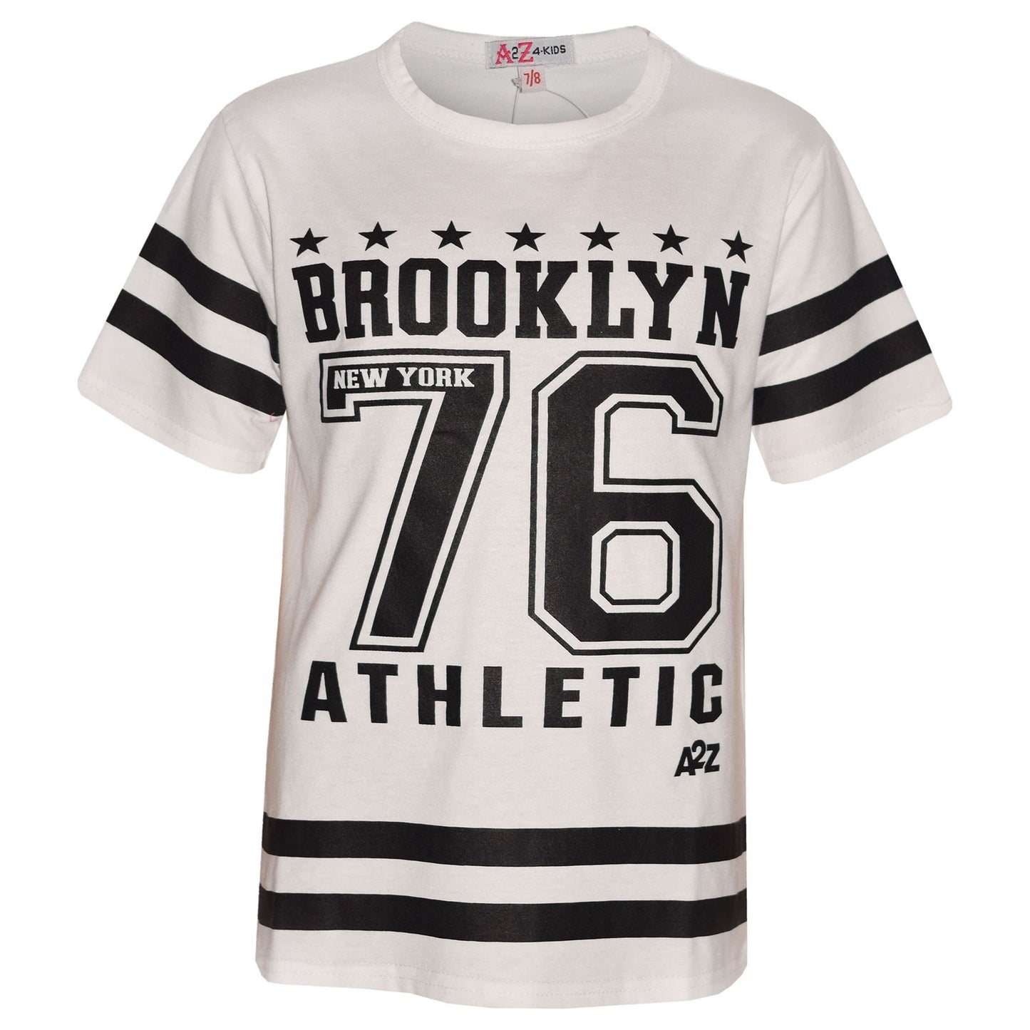 Girls Top Kids Designer's Brooklyn 76 Athletic T Shirt Top & Legging Set 7-13 Yr