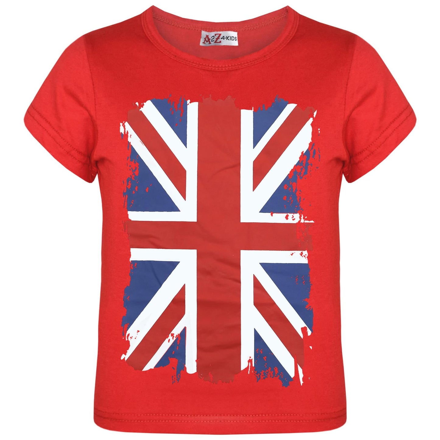 Kids Unisex England Flag Print Football World Cup Soft T Shirt Top