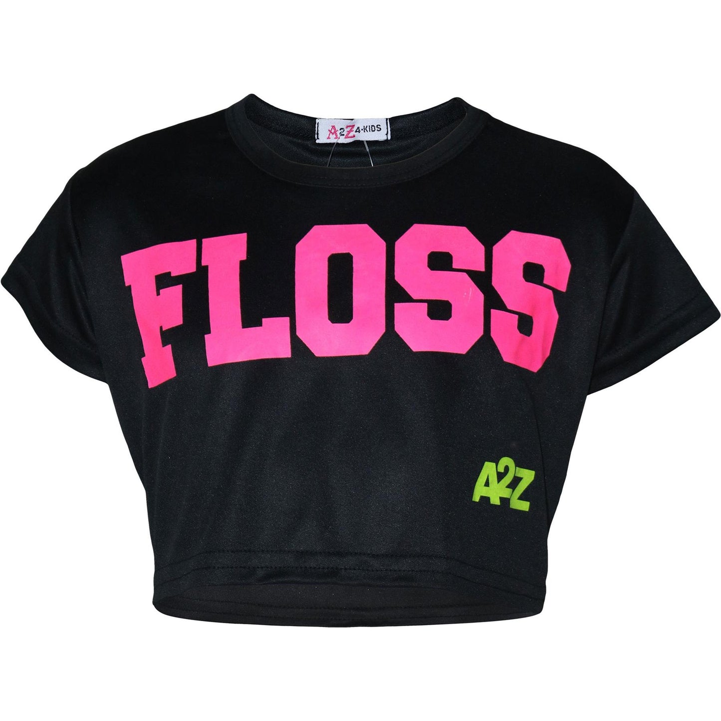 Kids Girls Floss Fashion Crop Top Stylish T Shirt Top & Skater Skirt Set 5-13 Yr