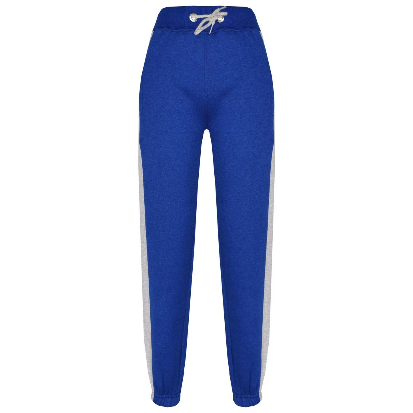 Kids Boys Girls Joggers Contrast Panel Jogging Pants  Casual Trousers 5-13 Years